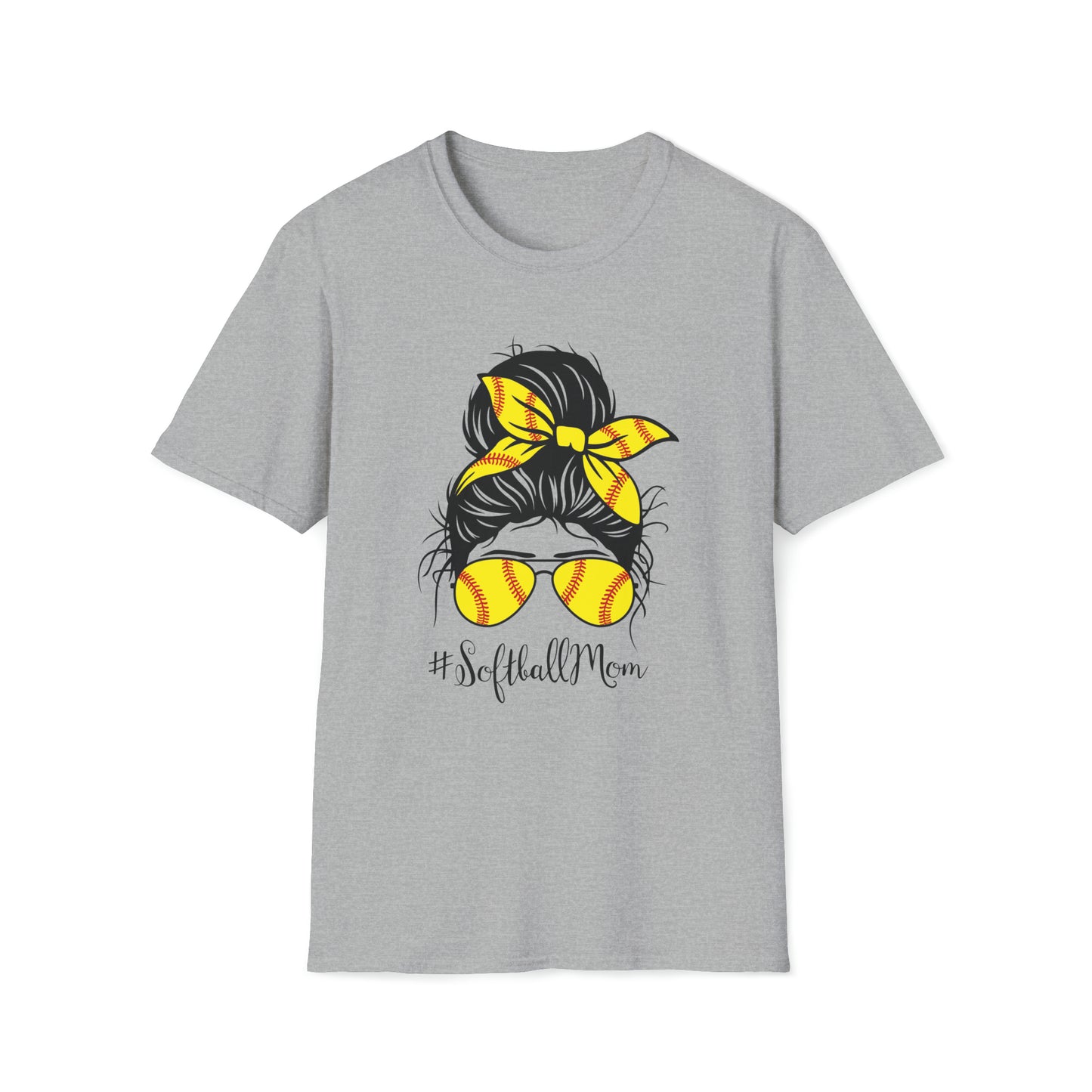 Softball Mom - Unisex Softstyle T-Shirt