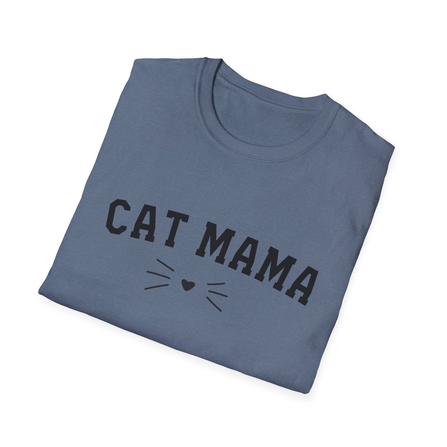 Cat Mama Whisker - Unisex Softstyle T-Shirt