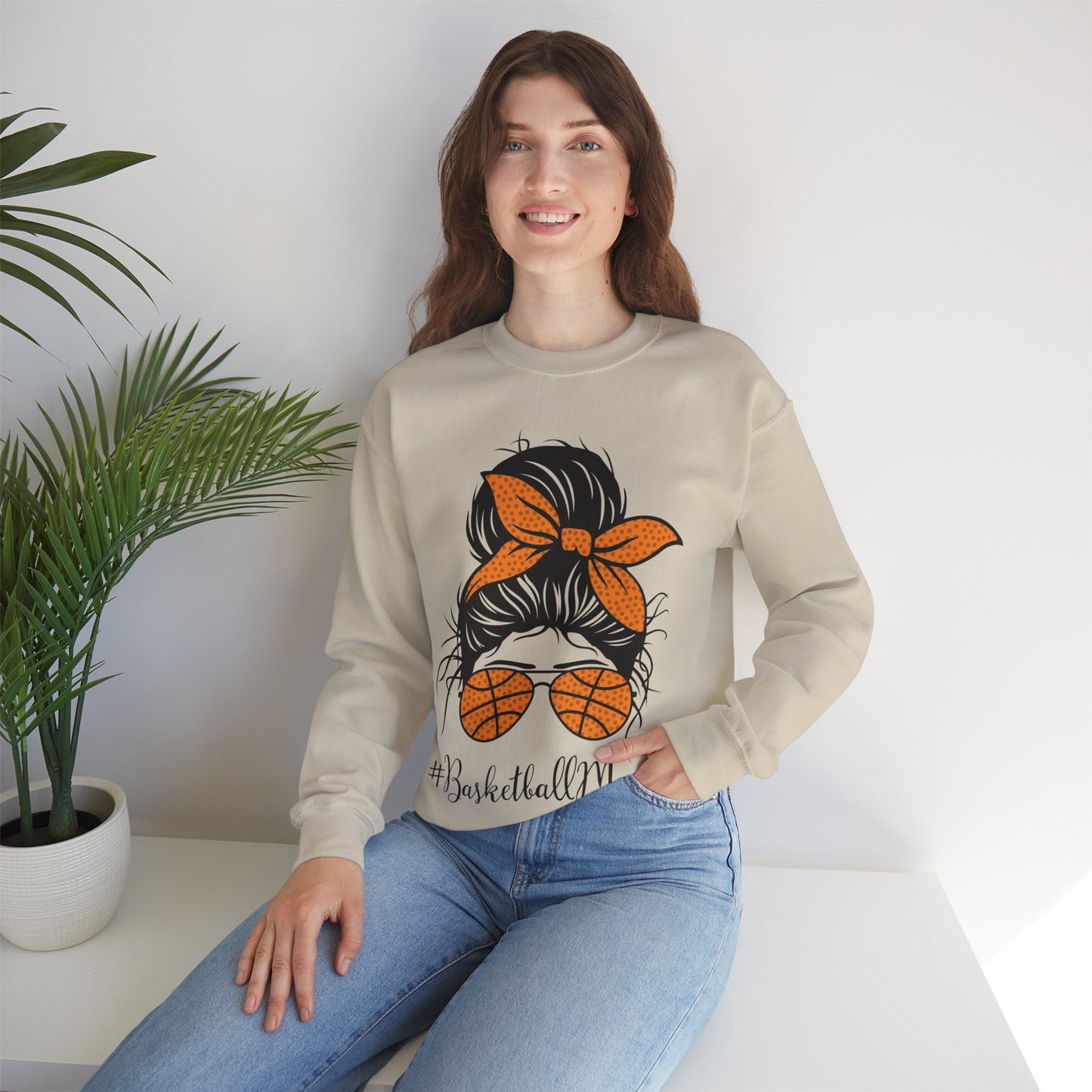 Basketball Mom - Crewneck Sweatshirt