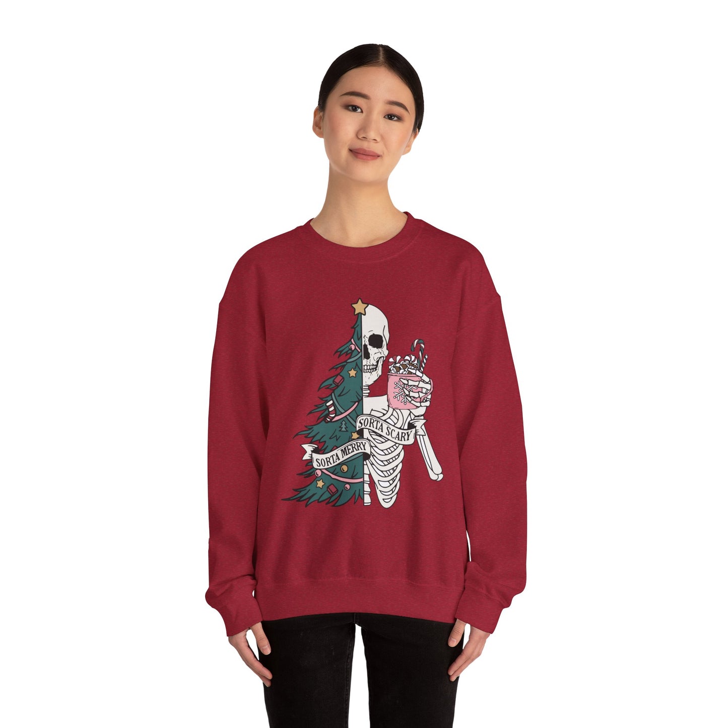 Sorta Merry Sorta Scary - Crewneck Sweatshirt