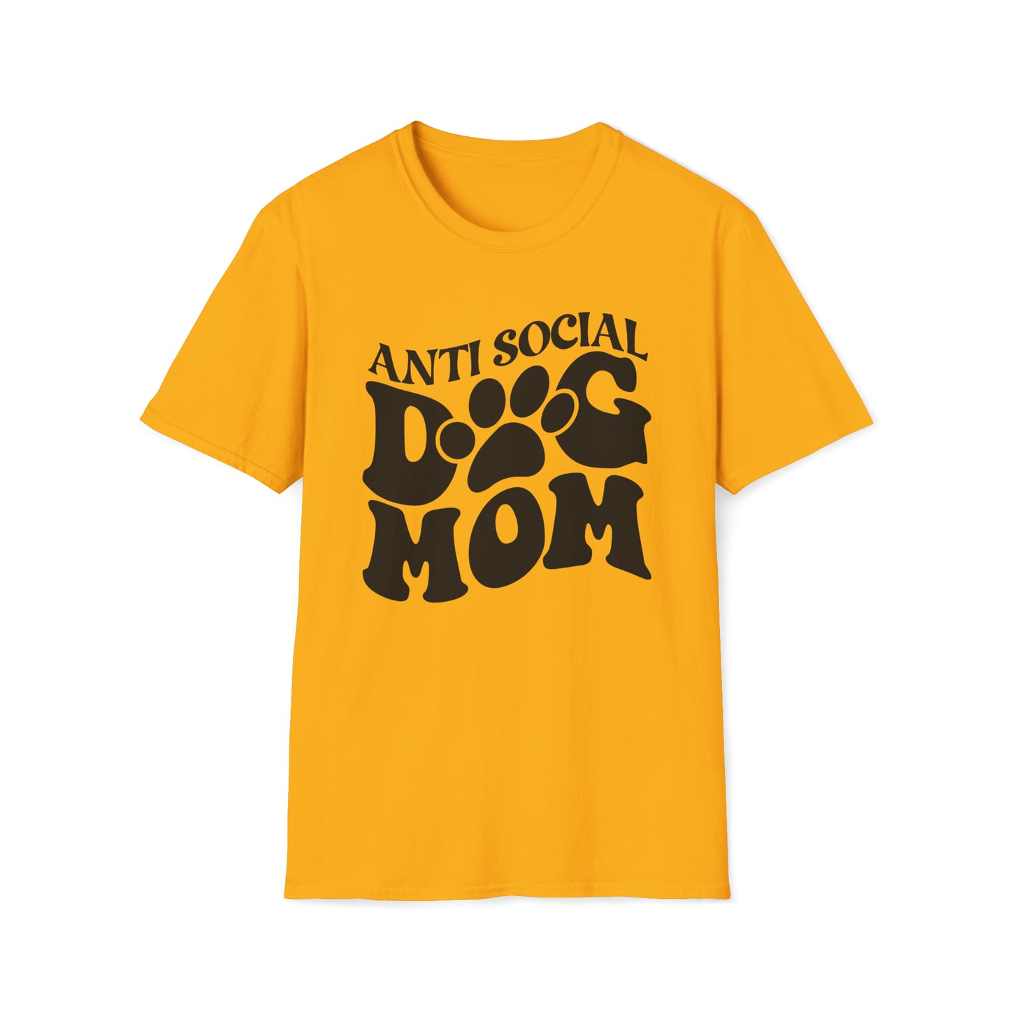 ANTISOCIAL DOG MOM - Unisex Softstyle T-Shirt