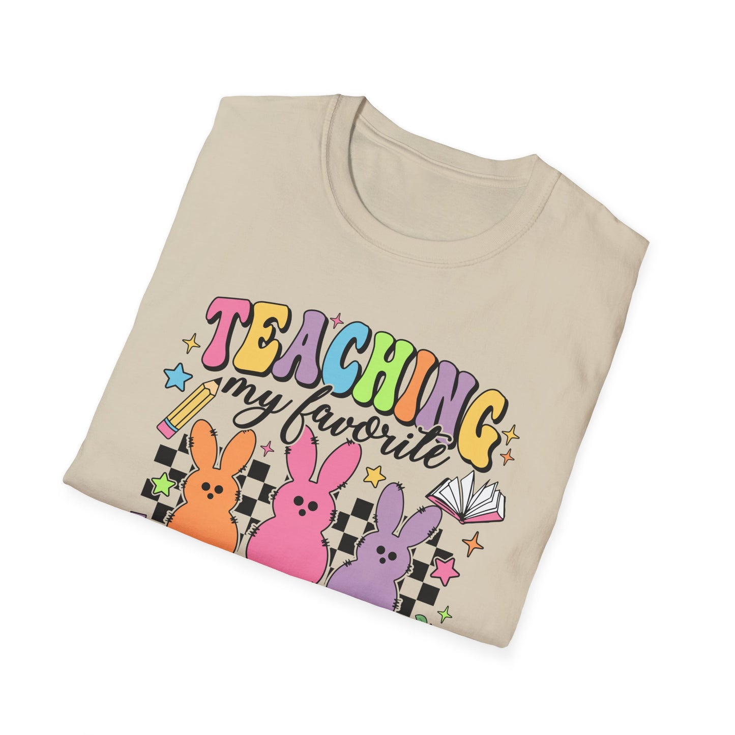 Teaching My Favorite Peeps - MOM - Unisex Softstyle T-Shirt