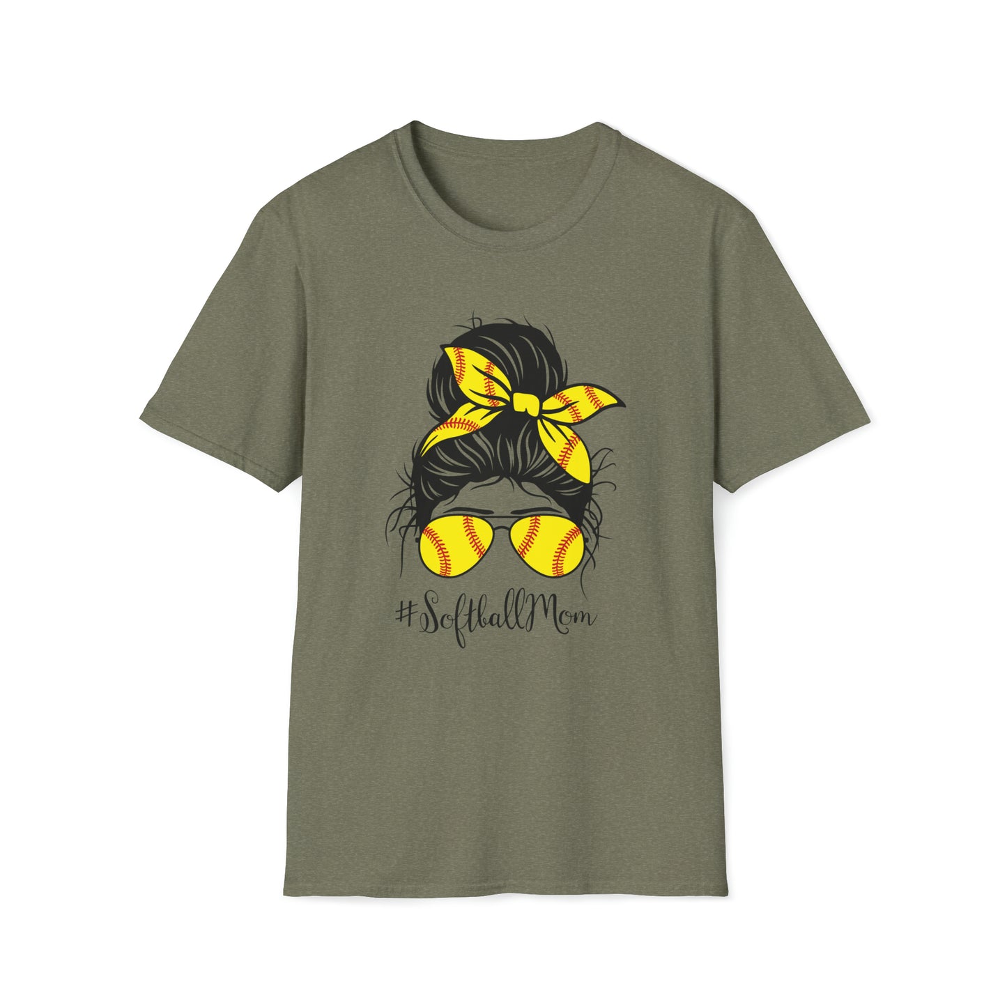 Softball Mom - Unisex Softstyle T-Shirt