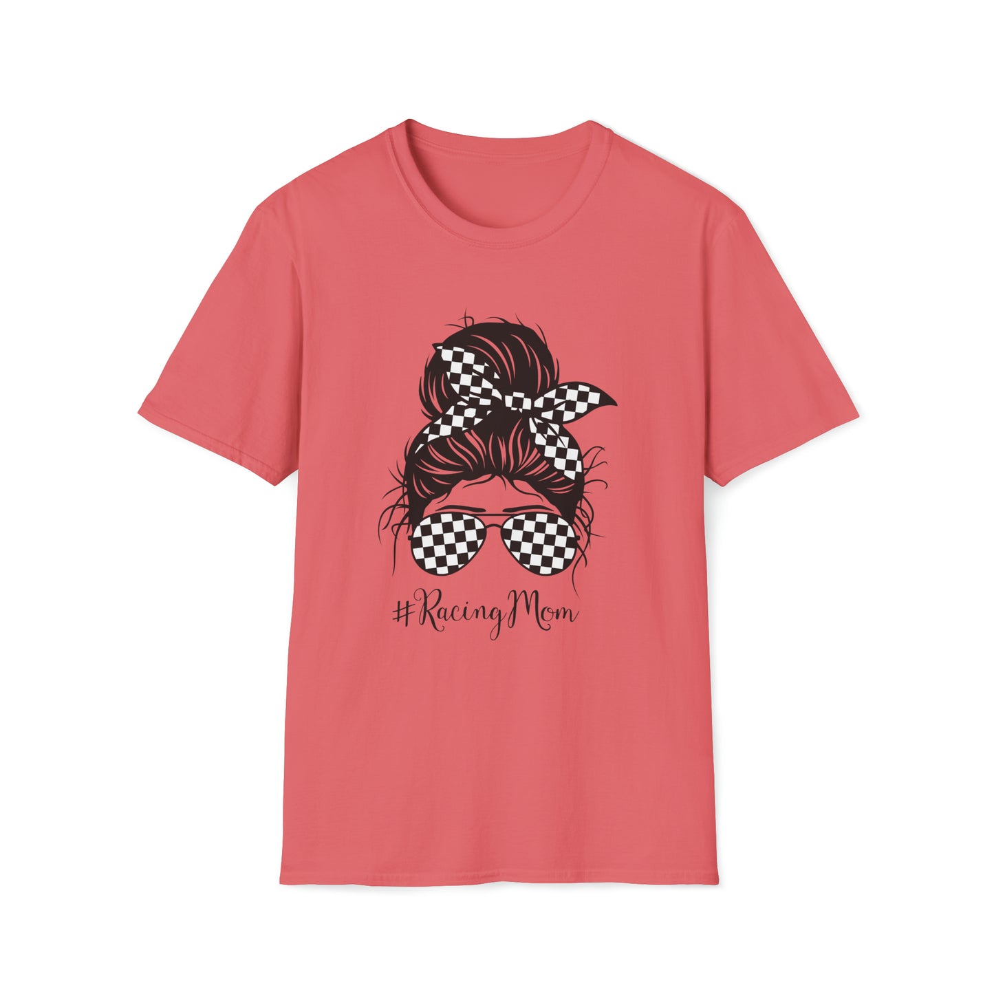 Racing Mom - Unisex Softstyle T-Shirt