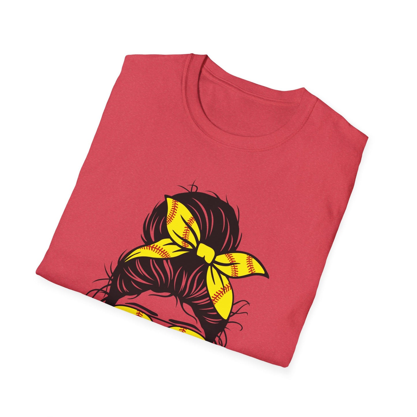 Softball Mom - Unisex Softstyle T-Shirt