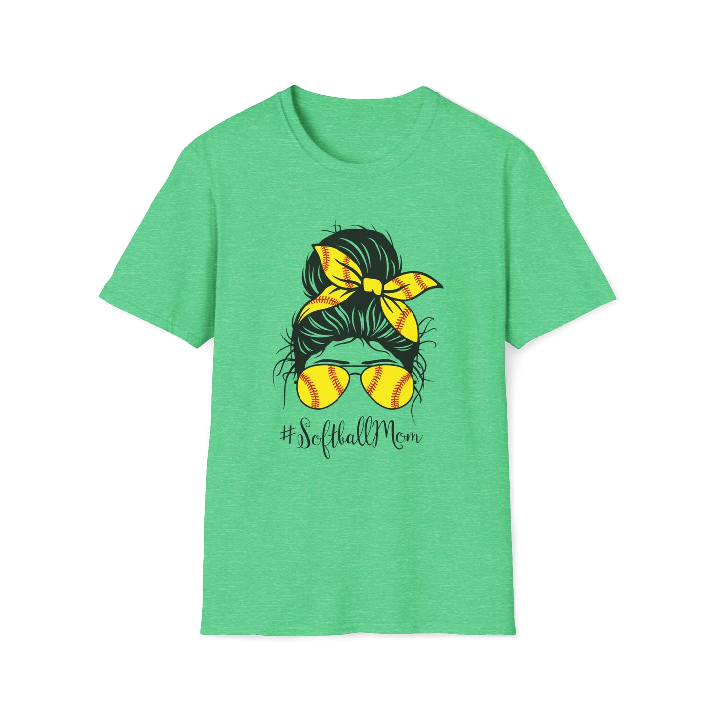 Softball Mom - Unisex Softstyle T-Shirt