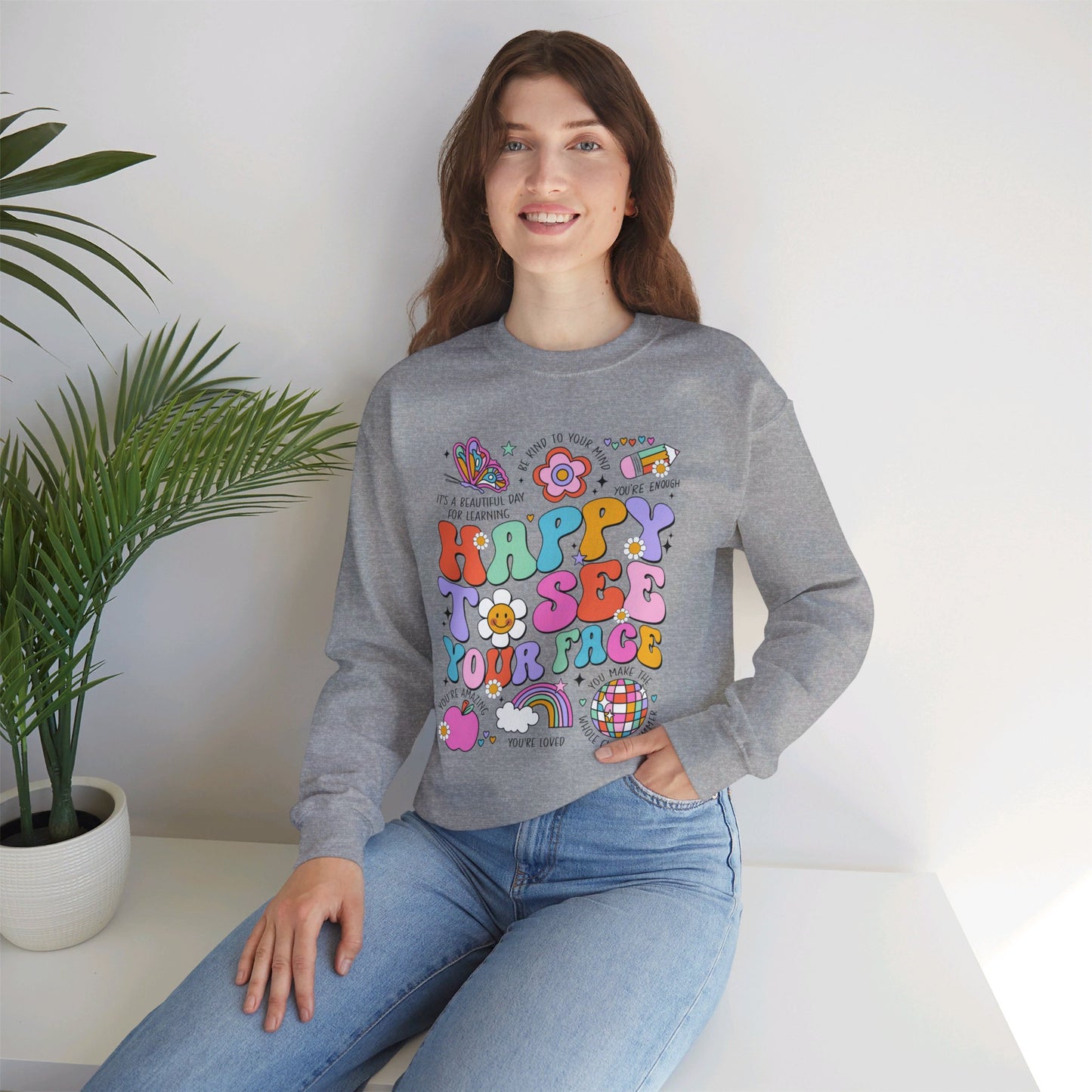 Happy To See Your Face - Crewneck Sweatshirt