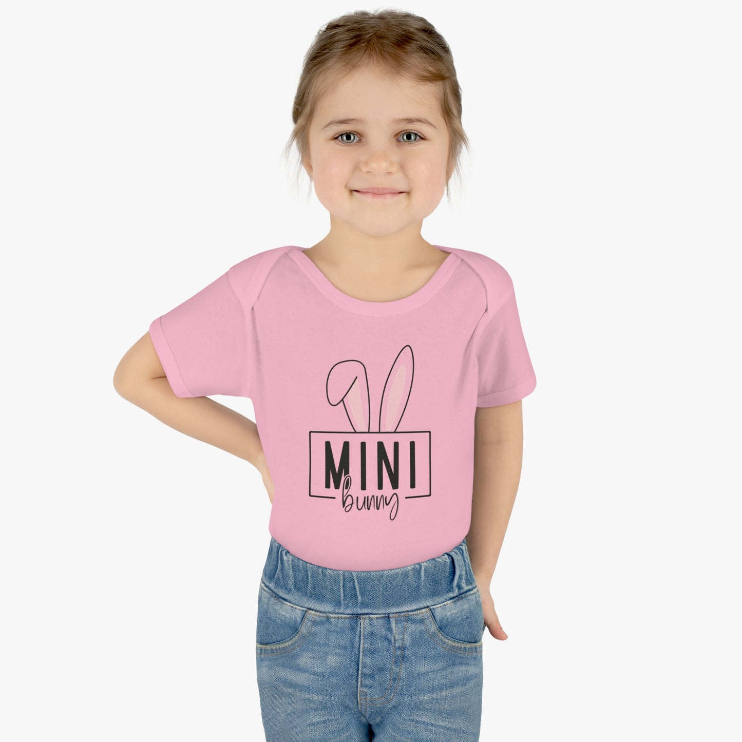 Mini Bunny Infant Baby Rib Bodysuit