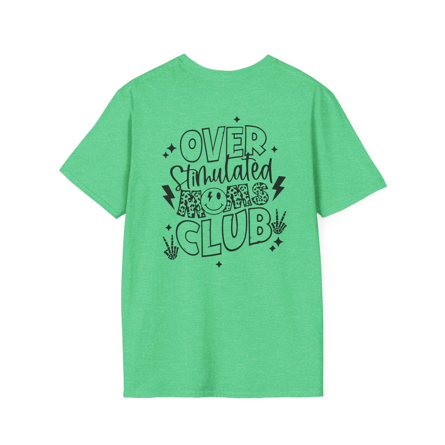 Overstimulated Mom Print - Unisex Softstyle T-Shirt