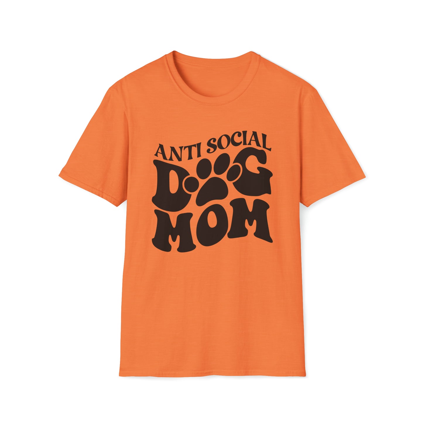 ANTISOCIAL DOG MOM - Unisex Softstyle T-Shirt