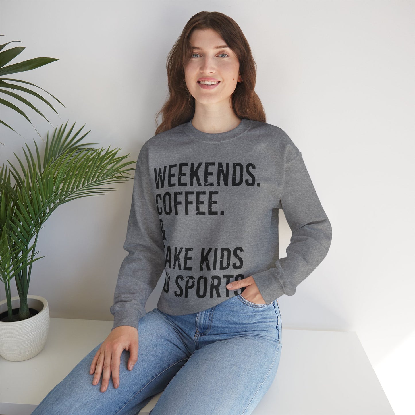 Weekends Coffee Sports - Crewneck Sweatshirt
