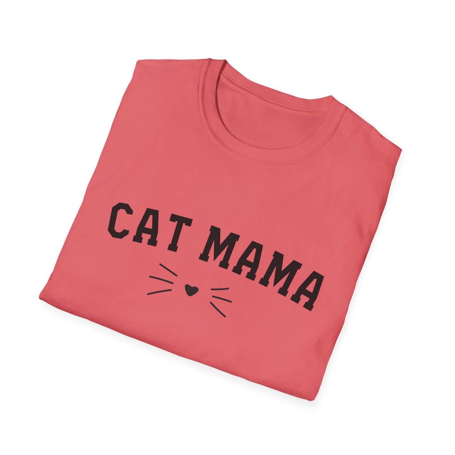 Cat Mama Whisker - Unisex Softstyle T-Shirt