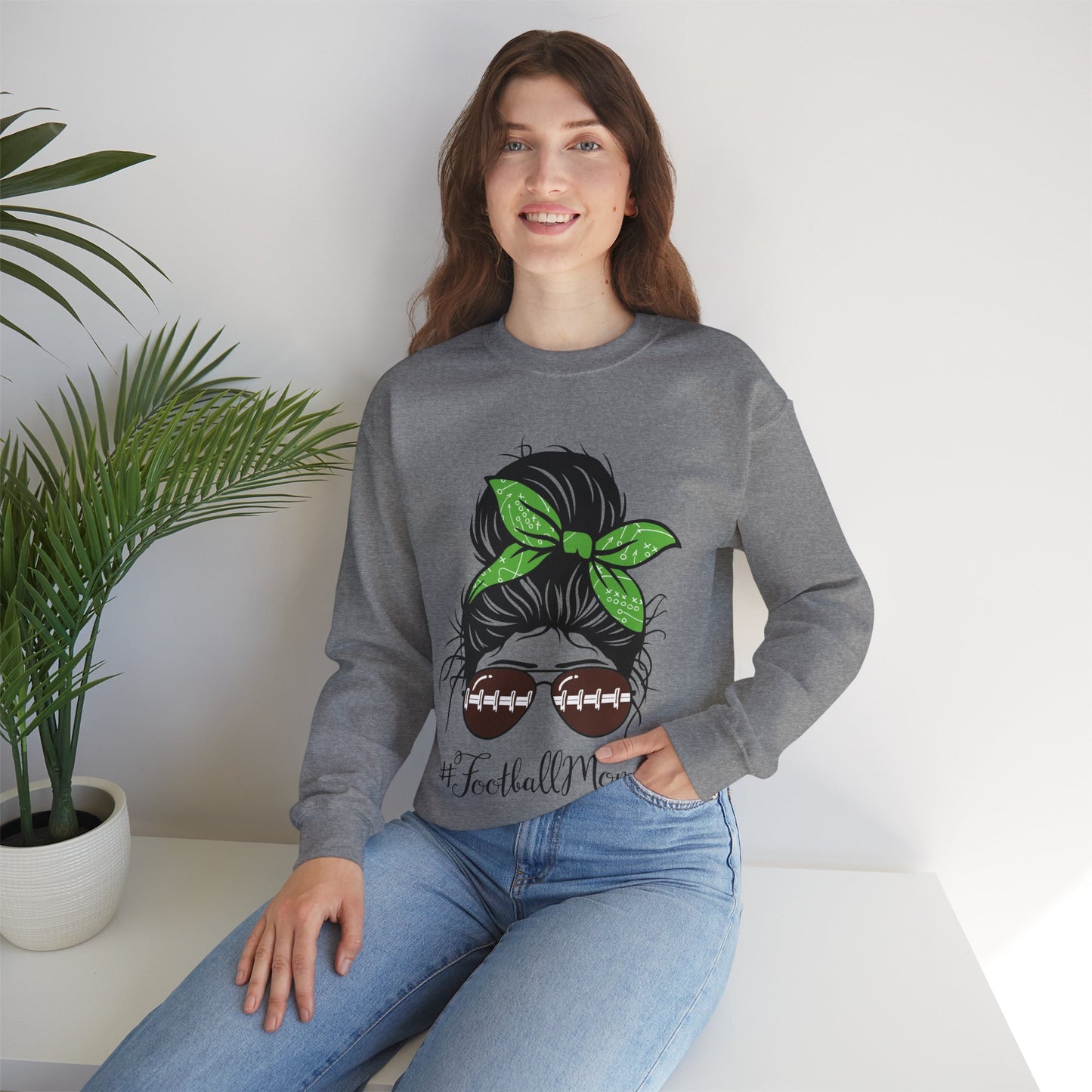 Football Mom - Crewneck Sweatshirt