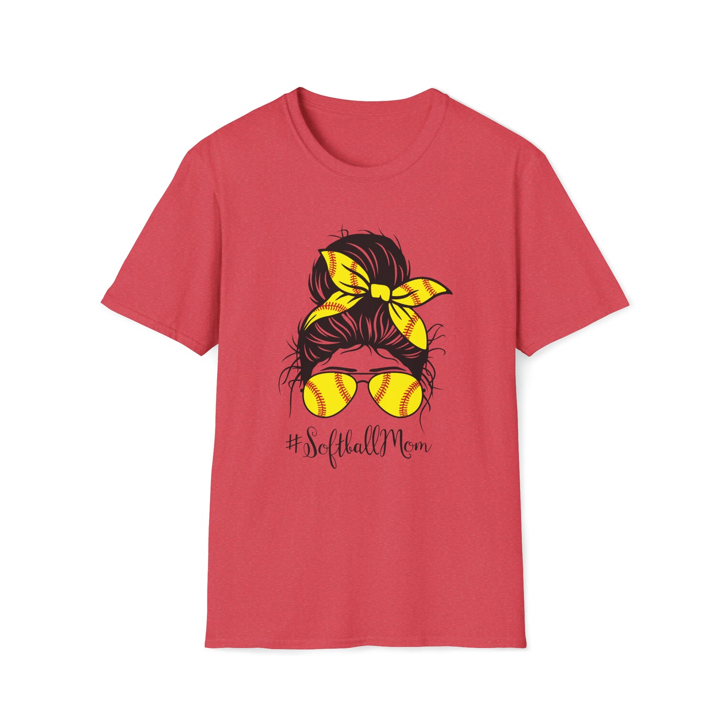 Softball Mom - Unisex Softstyle T-Shirt