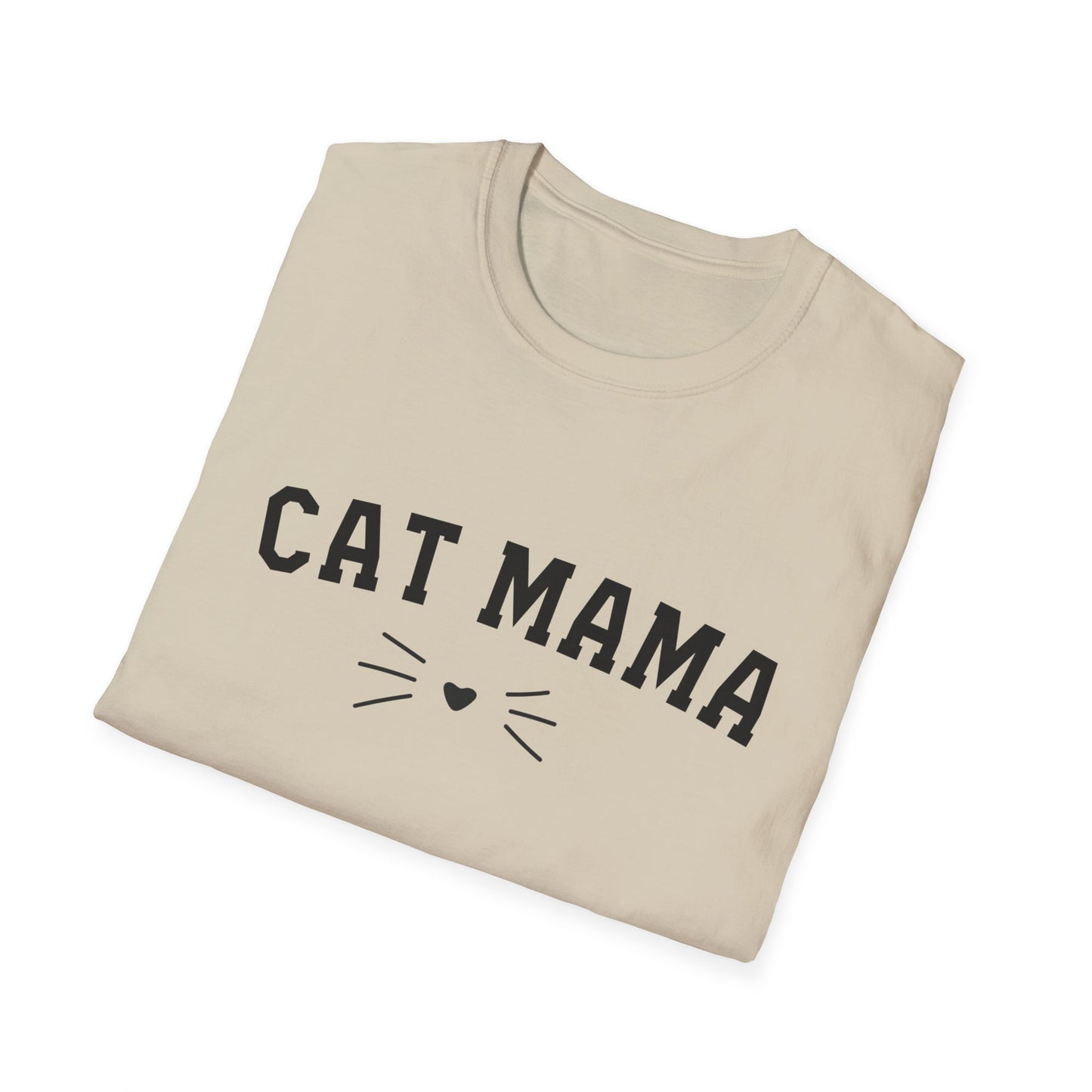 Cat Mama Whisker - Unisex Softstyle T-Shirt