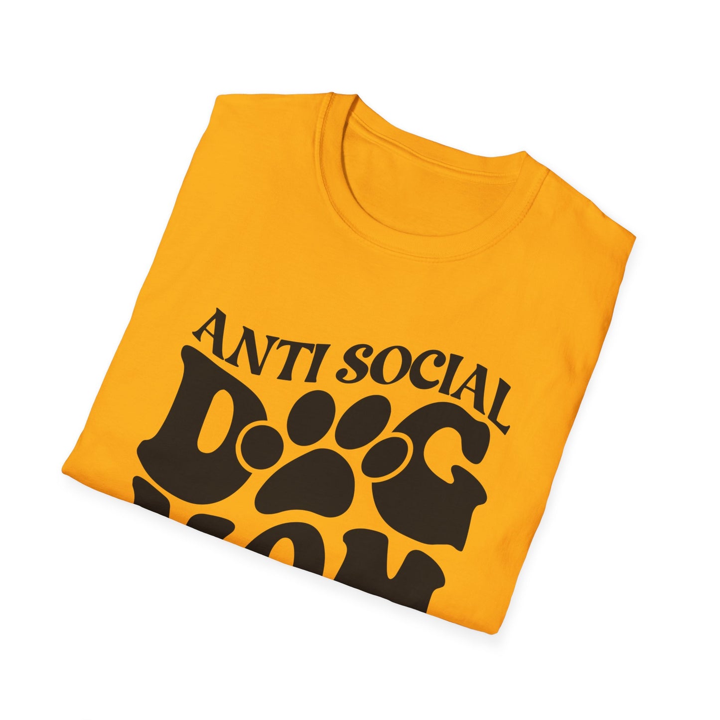 ANTISOCIAL DOG MOM - Unisex Softstyle T-Shirt