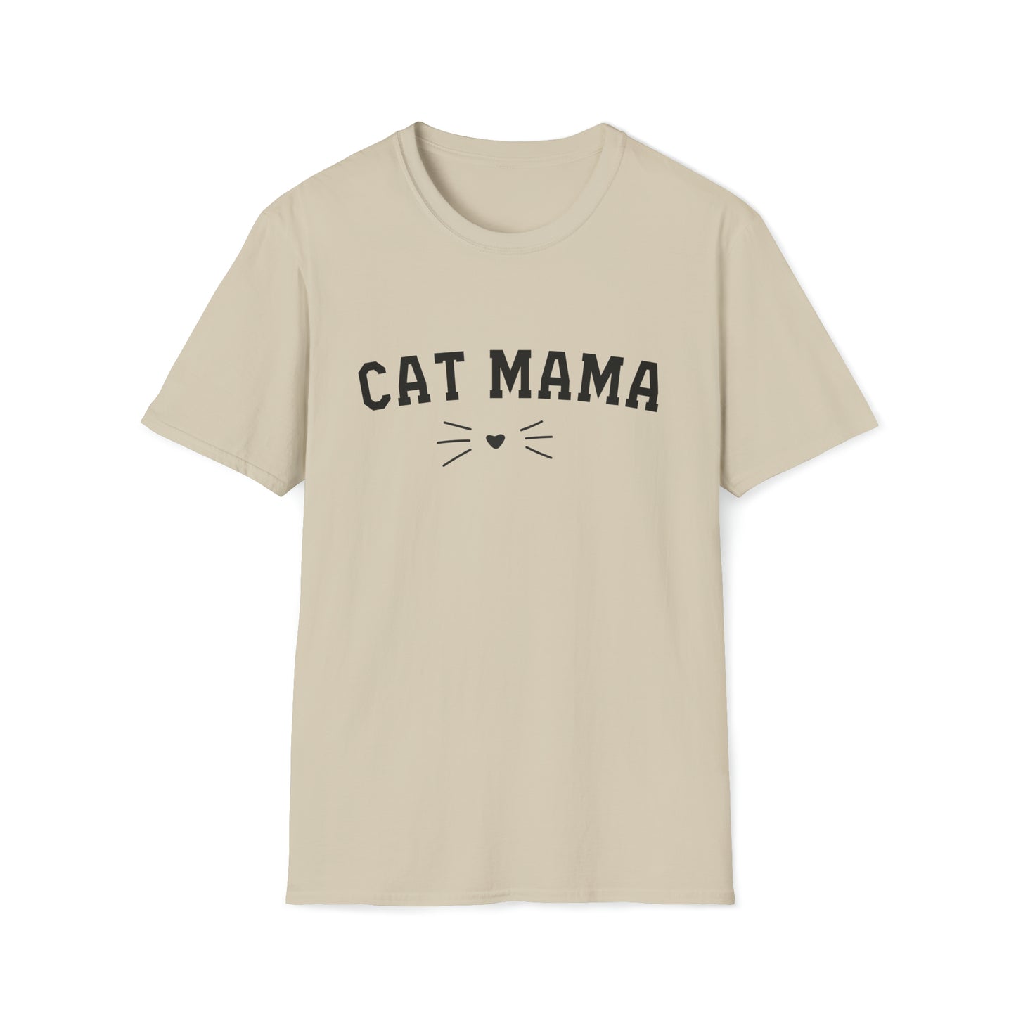 Cat Mama Whisker - Unisex Softstyle T-Shirt
