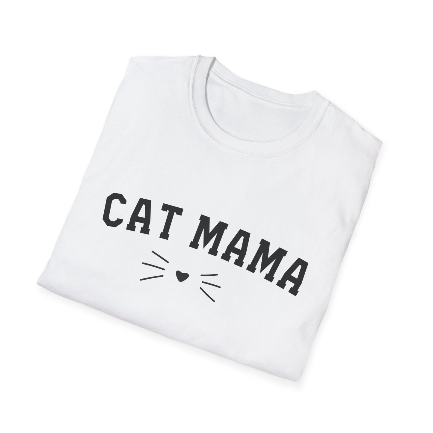 Cat Mama Whisker - Unisex Softstyle T-Shirt