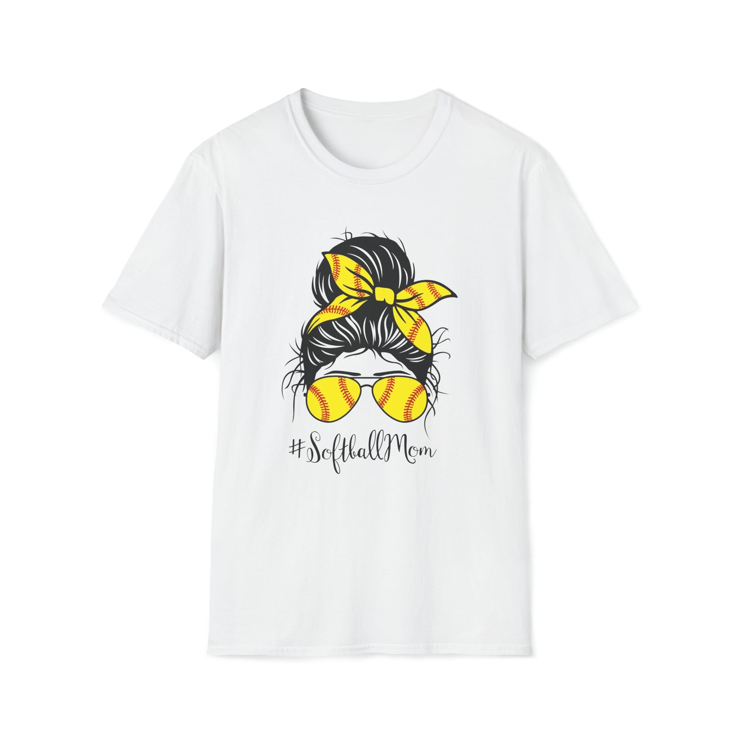 Softball Mom - Unisex Softstyle T-Shirt