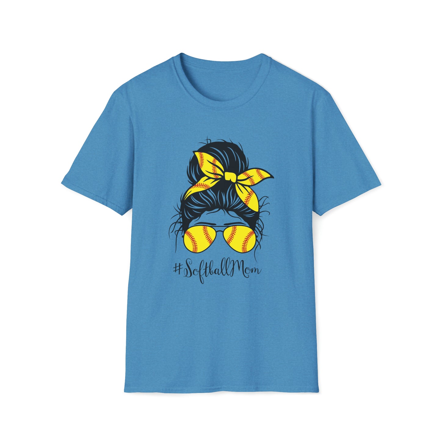 Softball Mom - Unisex Softstyle T-Shirt