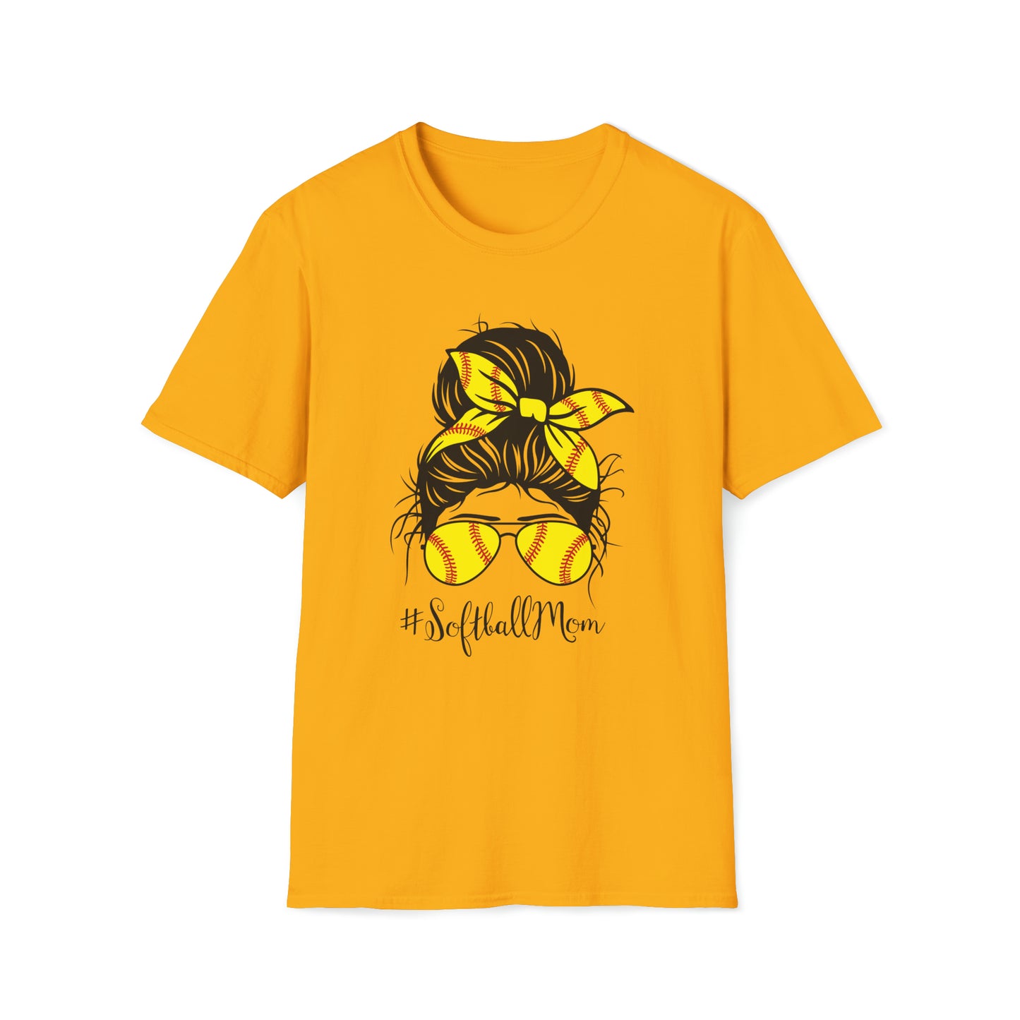 Softball Mom - Unisex Softstyle T-Shirt