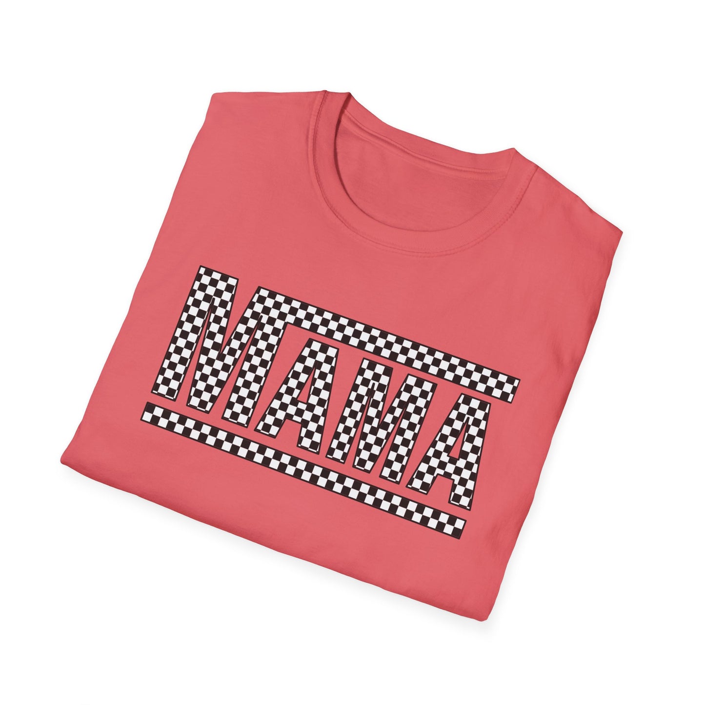 MAMA Checkered - Unisex Softstyle T-Shirt