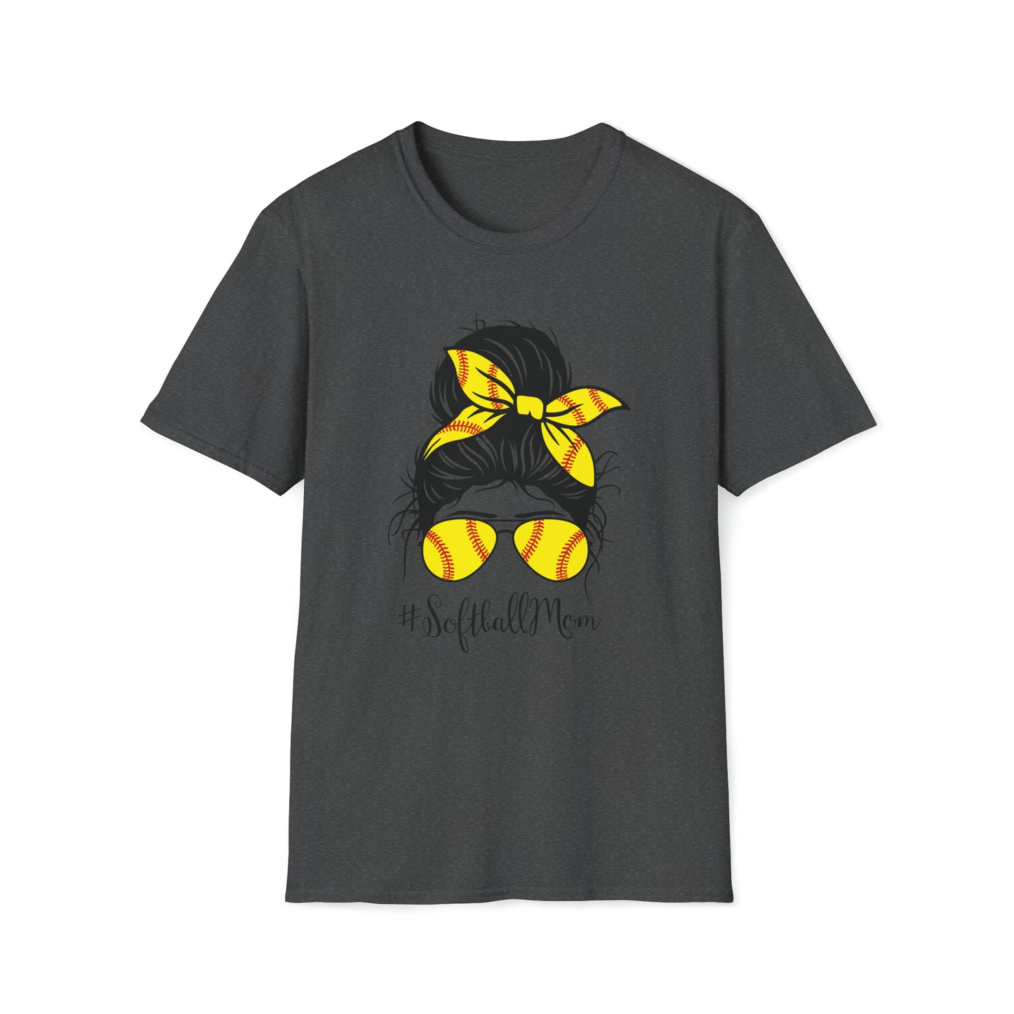Softball Mom - Unisex Softstyle T-Shirt