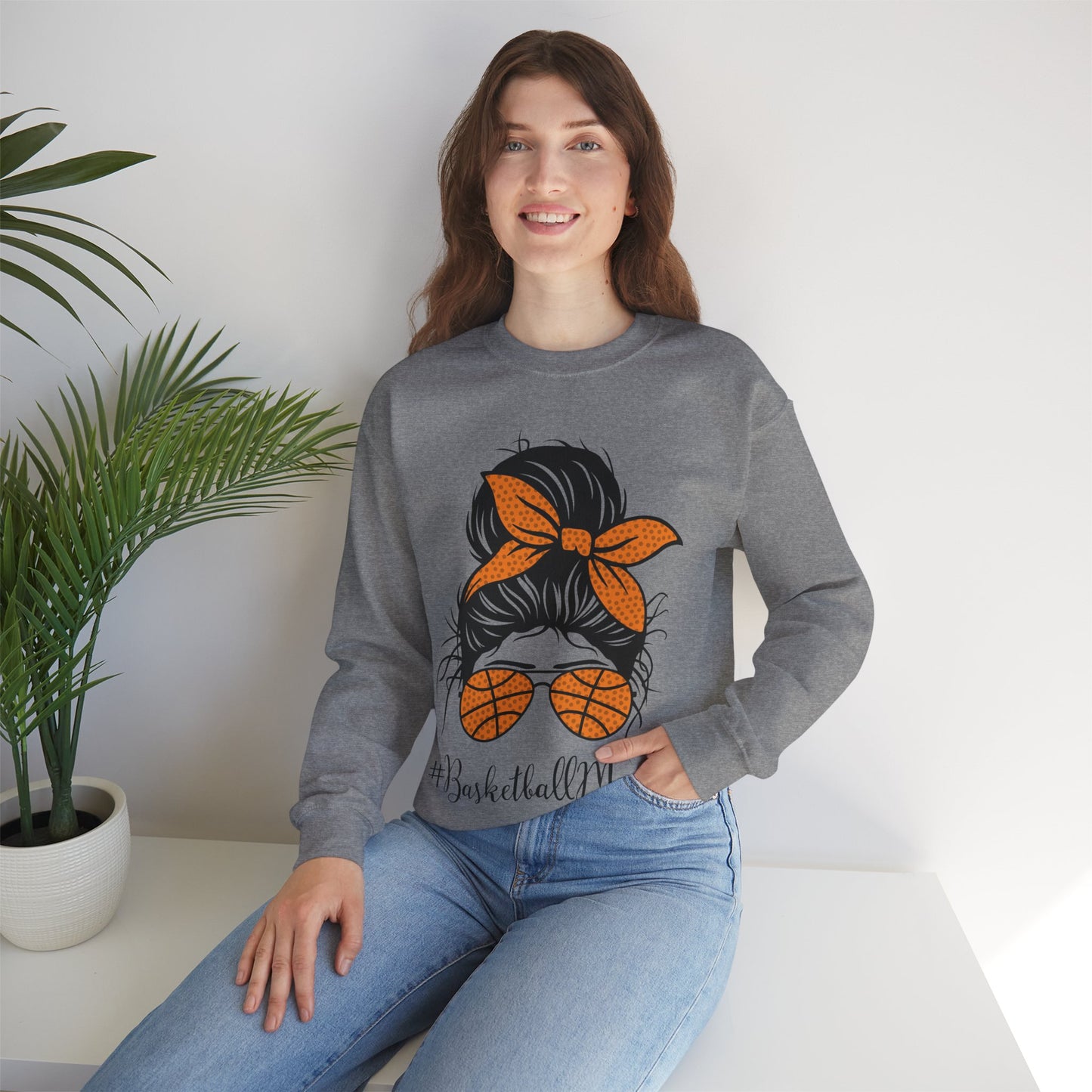 Basketball Mom - Crewneck Sweatshirt