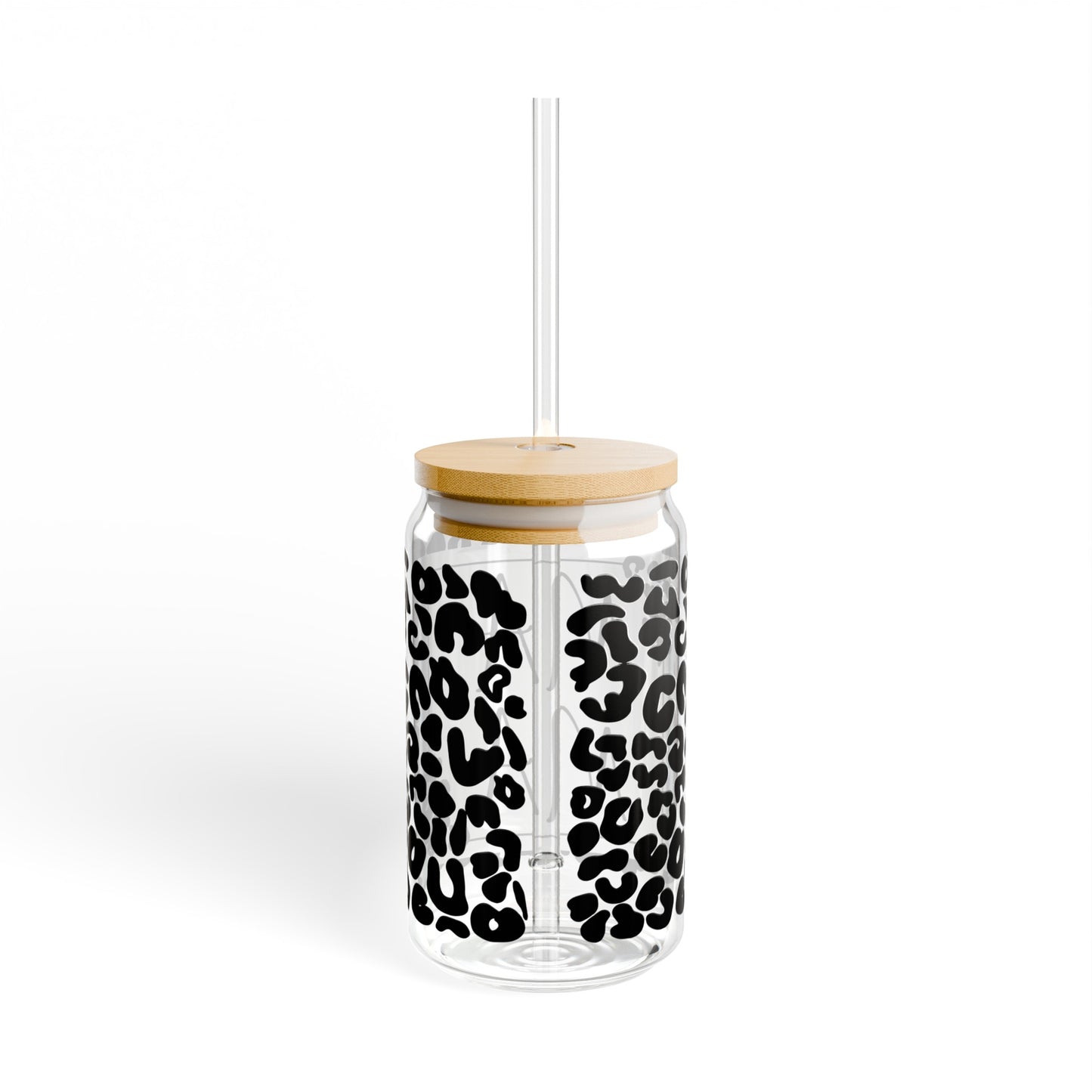 Cheetah MAMA Sipper Glass, 16oz