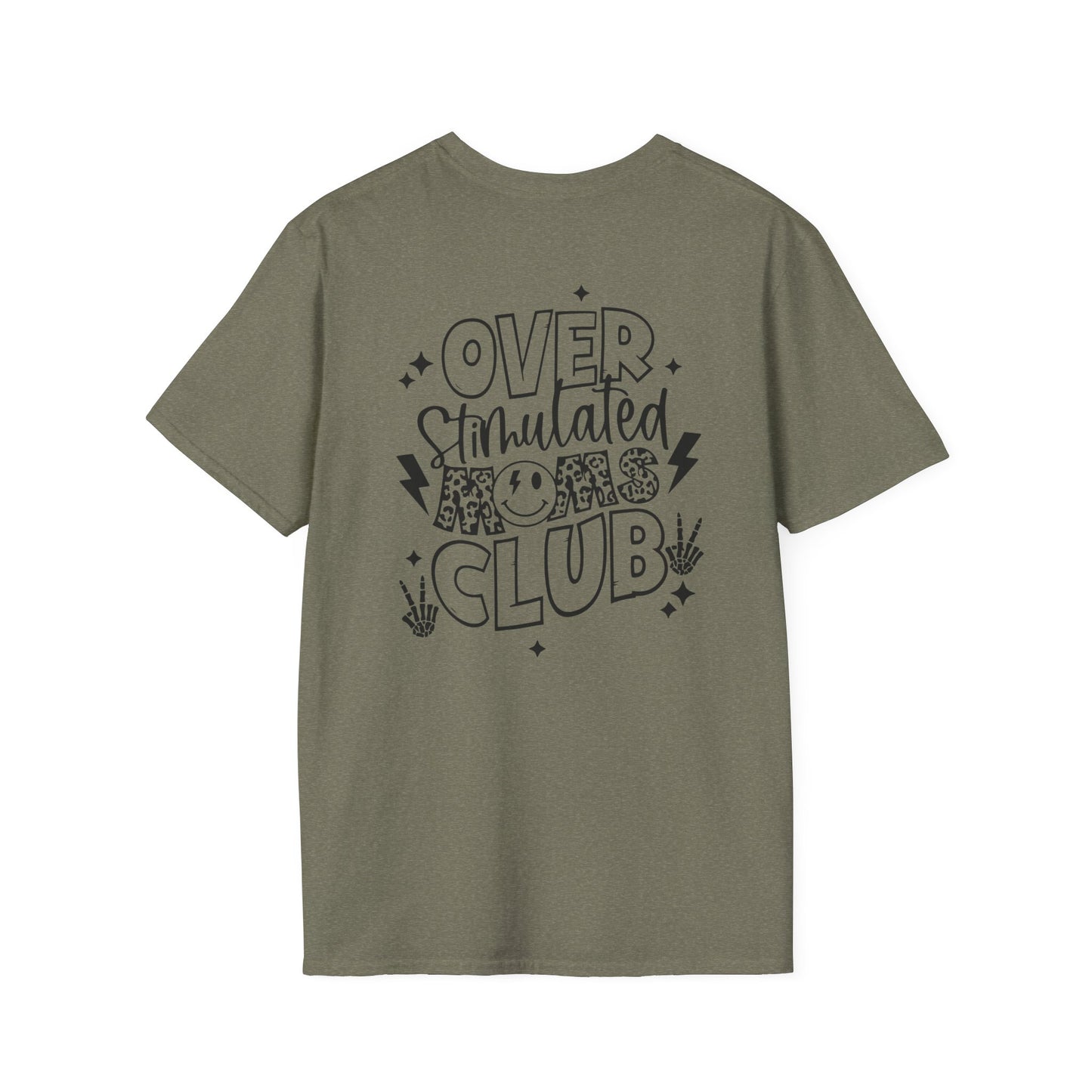 Overstimulated Mom Print - Unisex Softstyle T-Shirt
