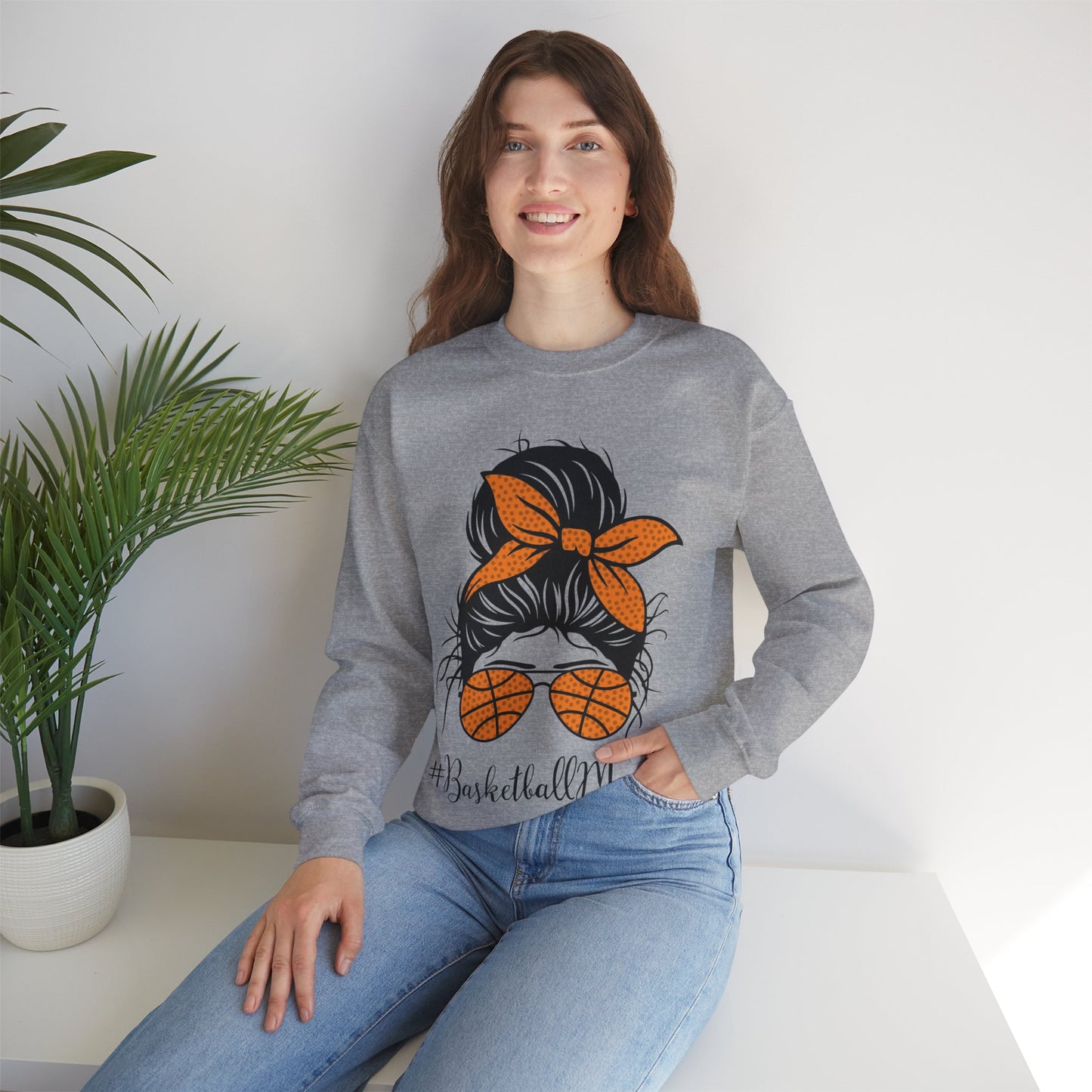 Basketball Mom - Crewneck Sweatshirt