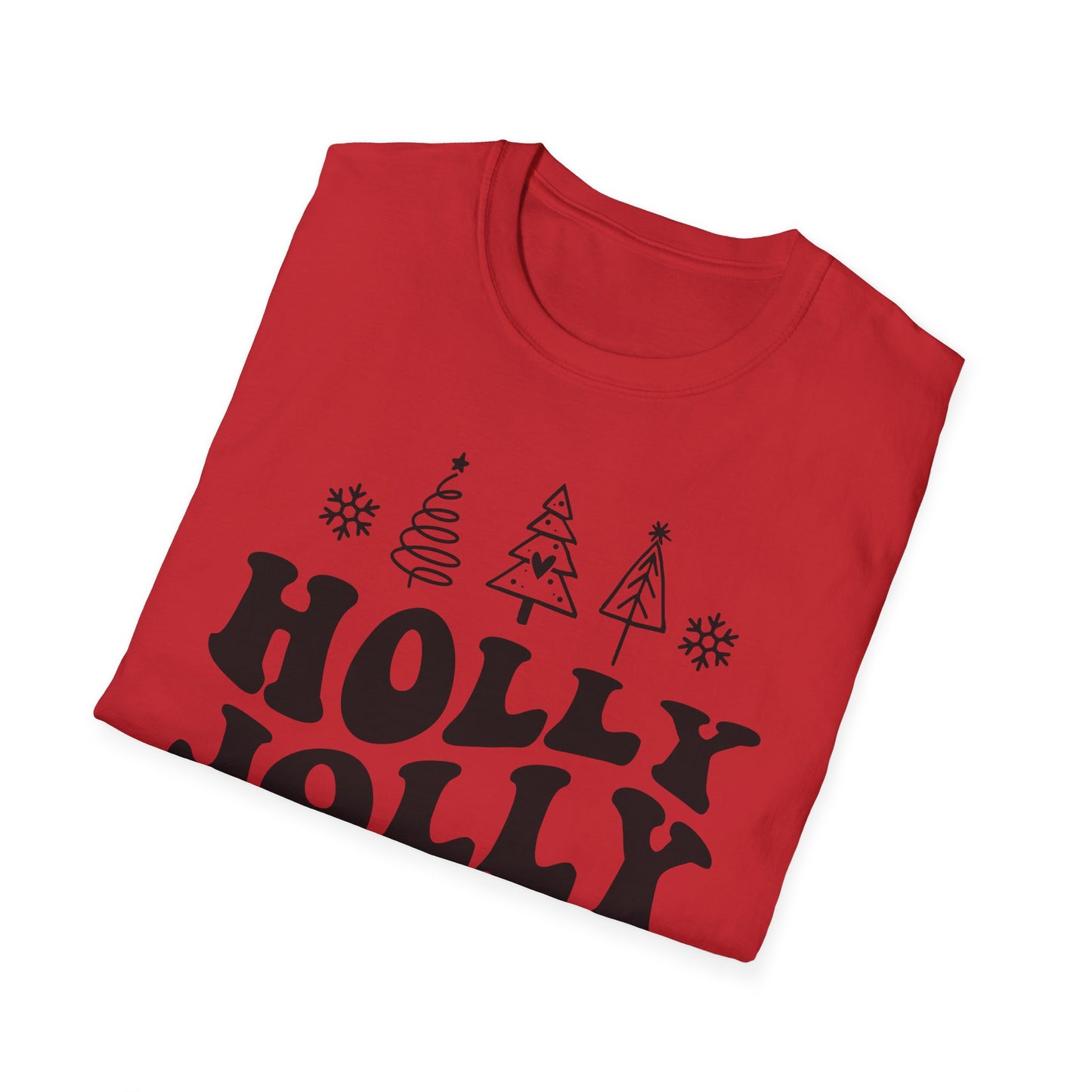 Holly Jolly Teacher - Unisex Softstyle T-Shirt
