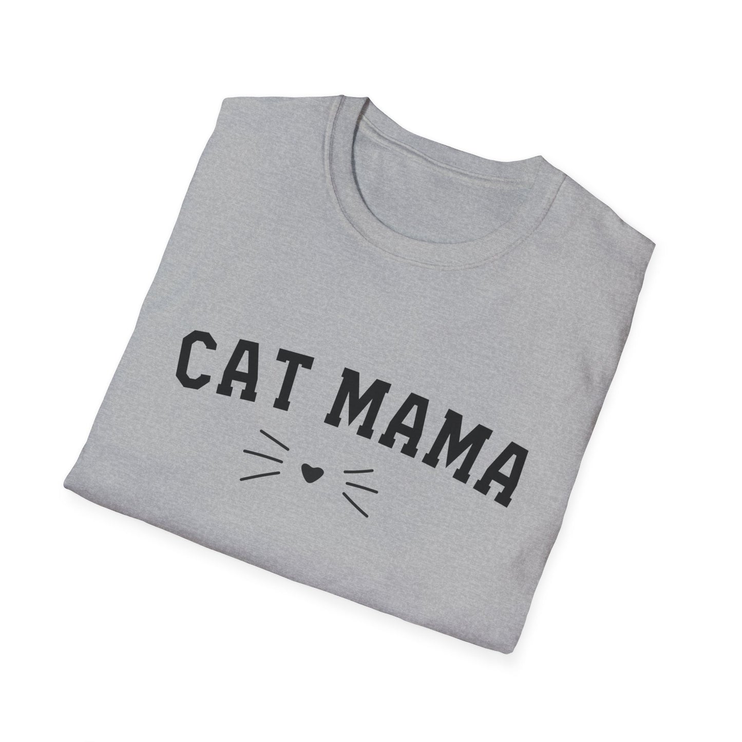 Cat Mama Whisker - Unisex Softstyle T-Shirt