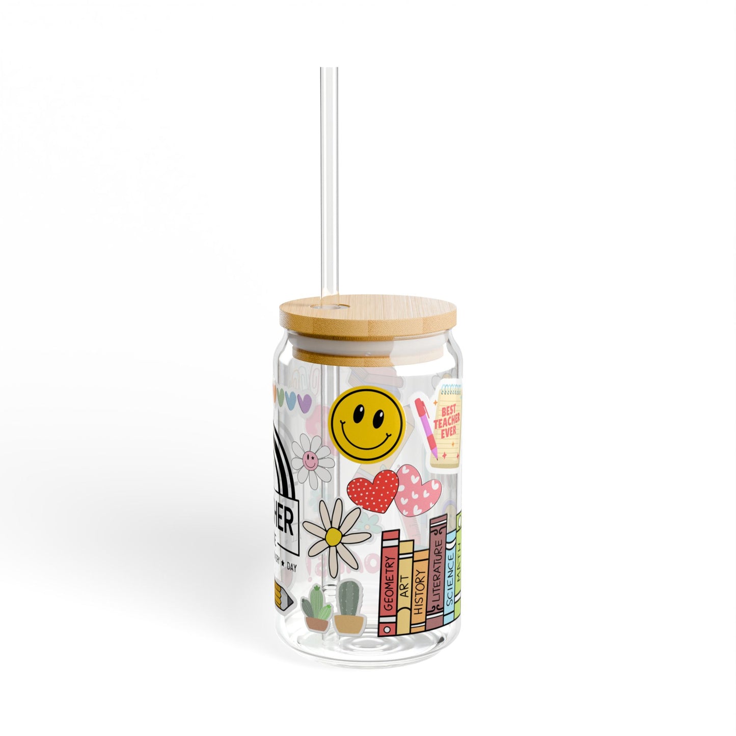 Teacher Mode Sipper Glass, 16oz