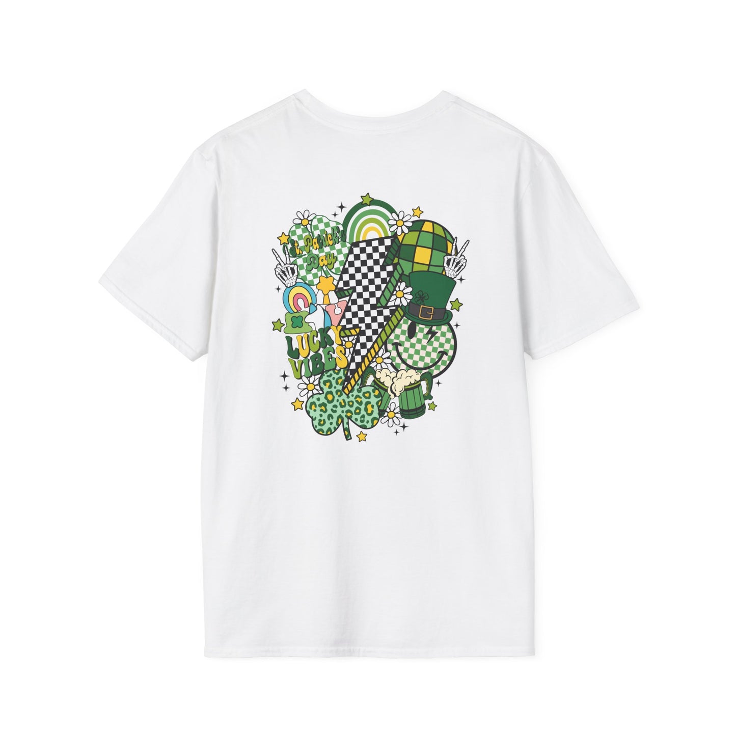 Happy St. Pat Day Retro - Unisex Softstyle T-Shirt