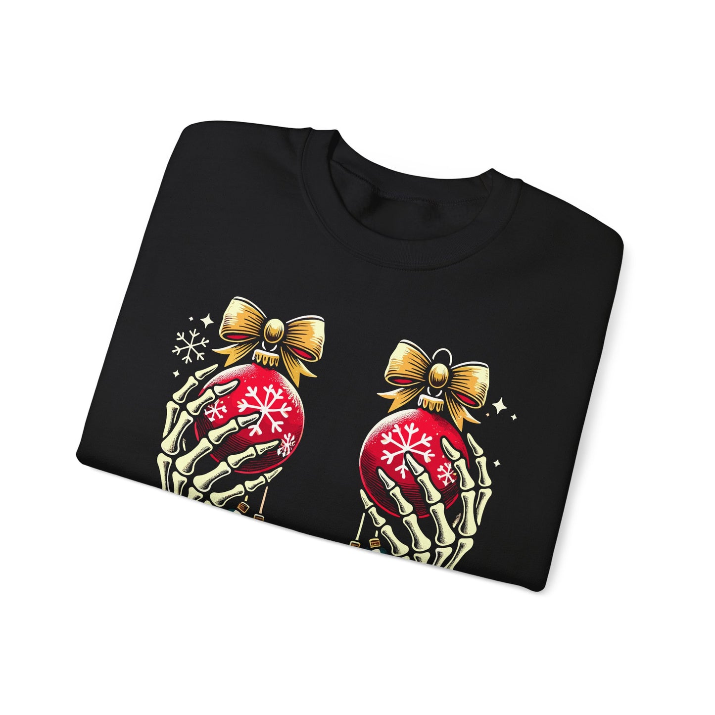 Skeleton Christmas Hands - Crewneck Sweatshirt