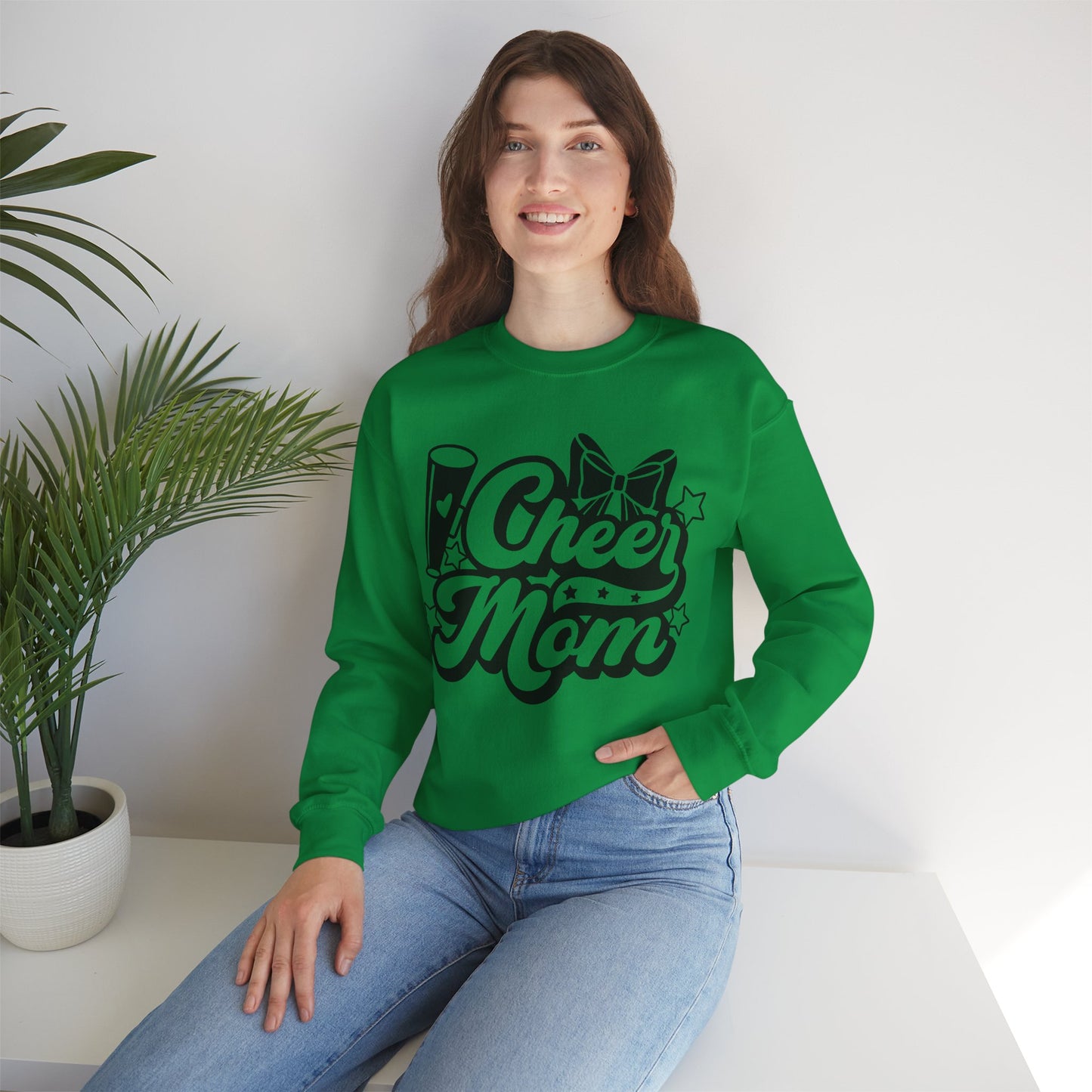 Vintage Cheer Mom - Crewneck Sweatshirt