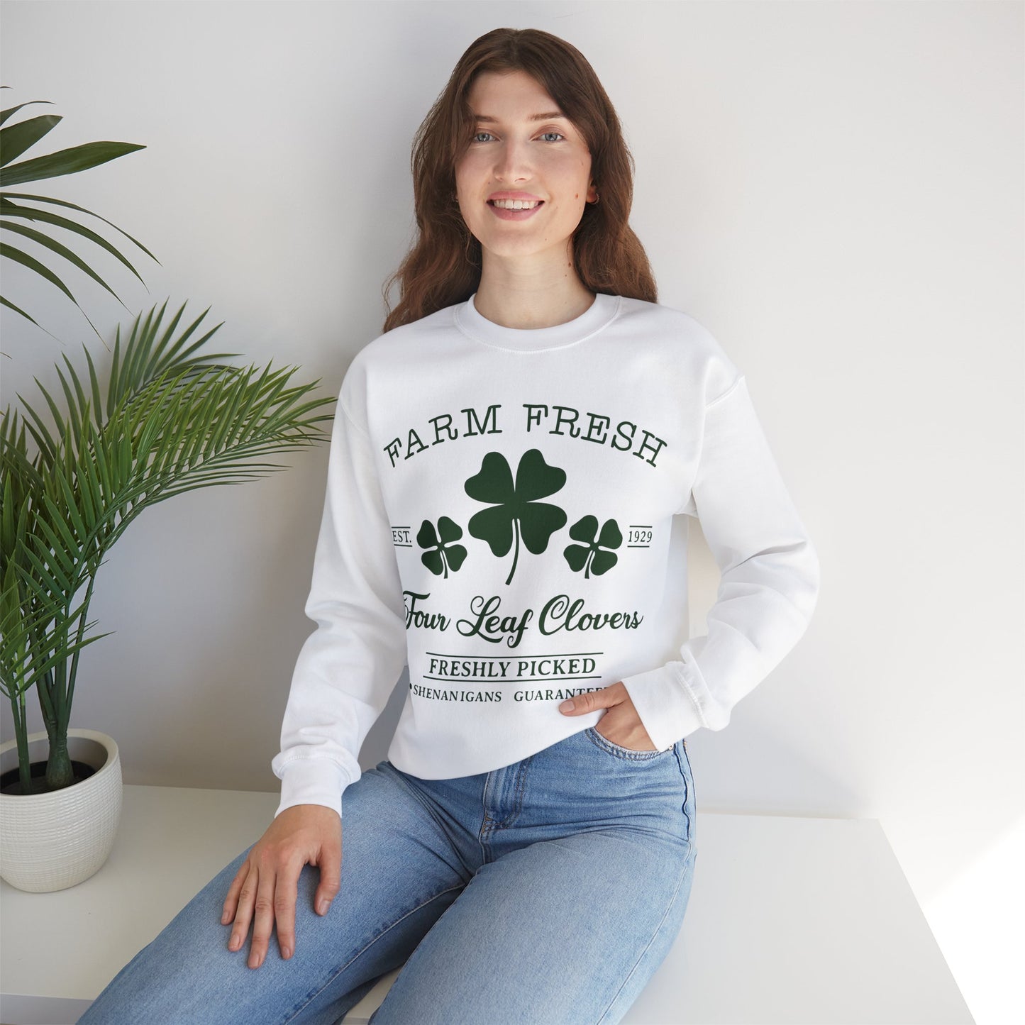 Farm Fresh Clovers - Crewneck Sweatshirt