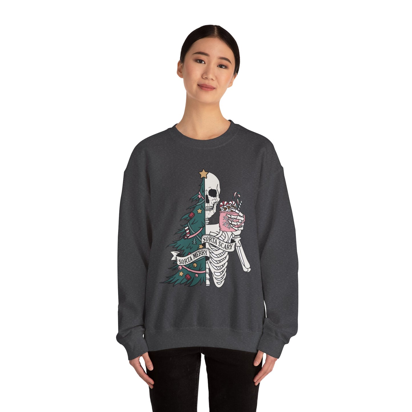 Sorta Merry Sorta Scary - Crewneck Sweatshirt