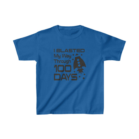 Rocket 100 Days of School - Kids Heavy Cotton Tee