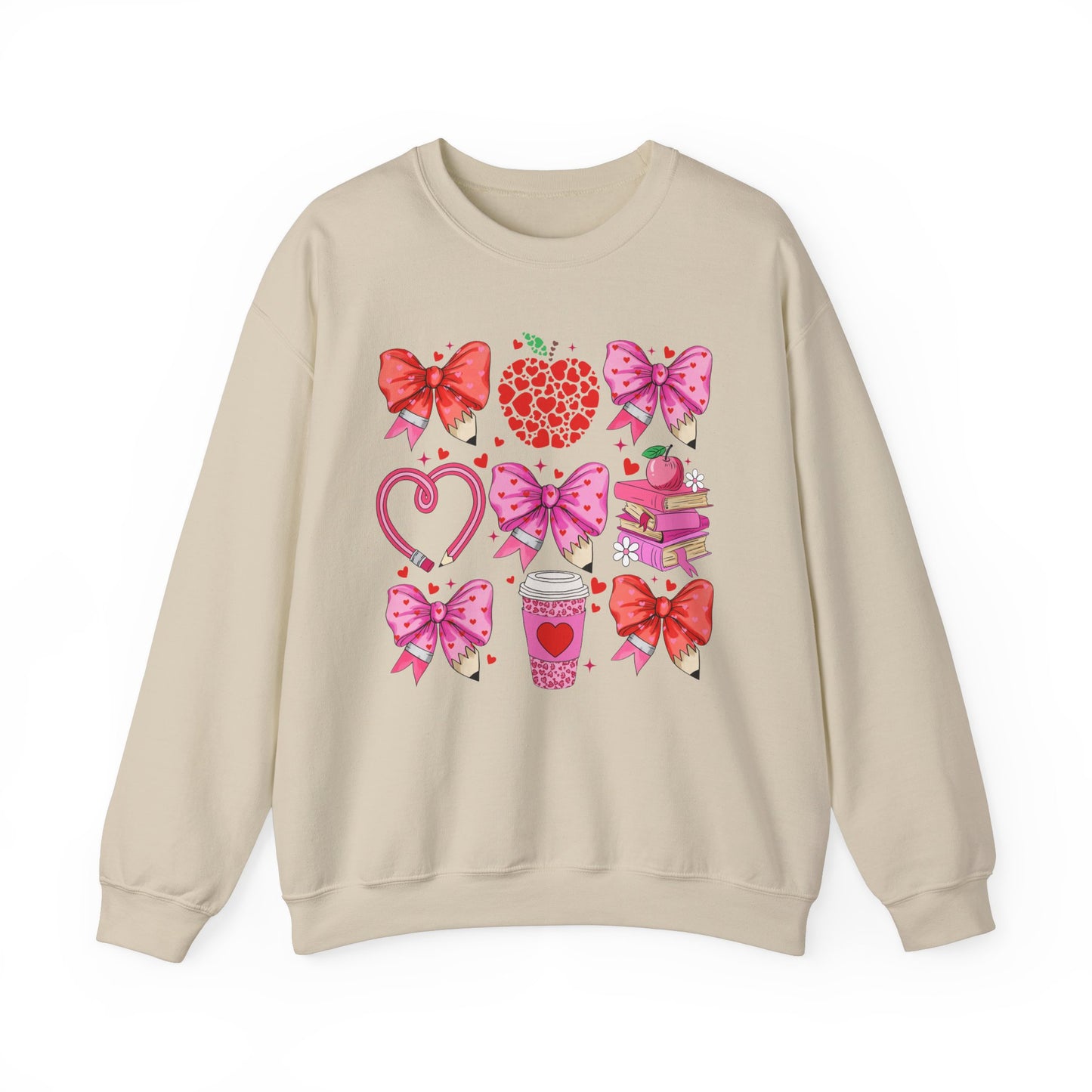 Teacher Hearts - Crewneck Sweatshirt