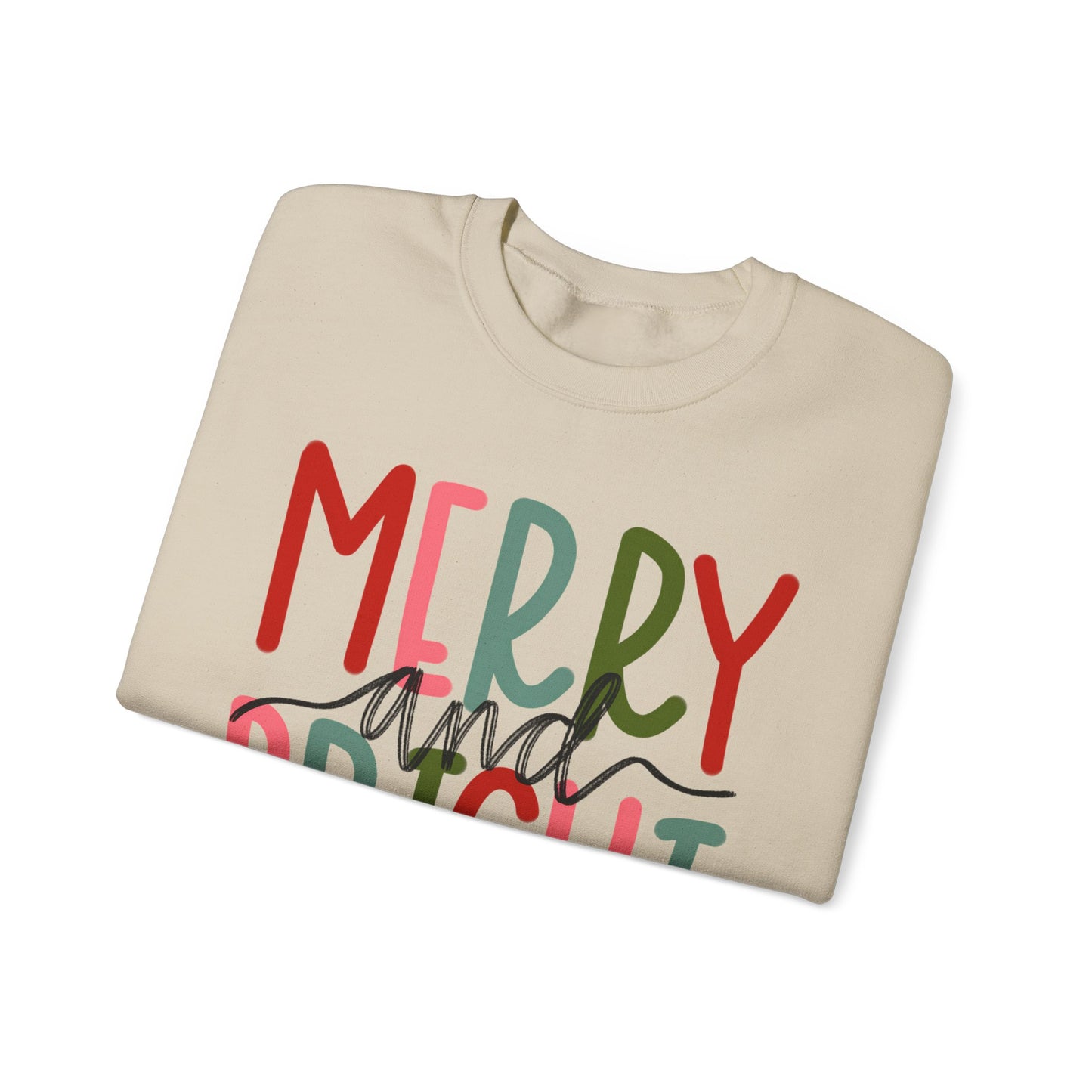 Merry and Bright - Crewneck Sweatshirt