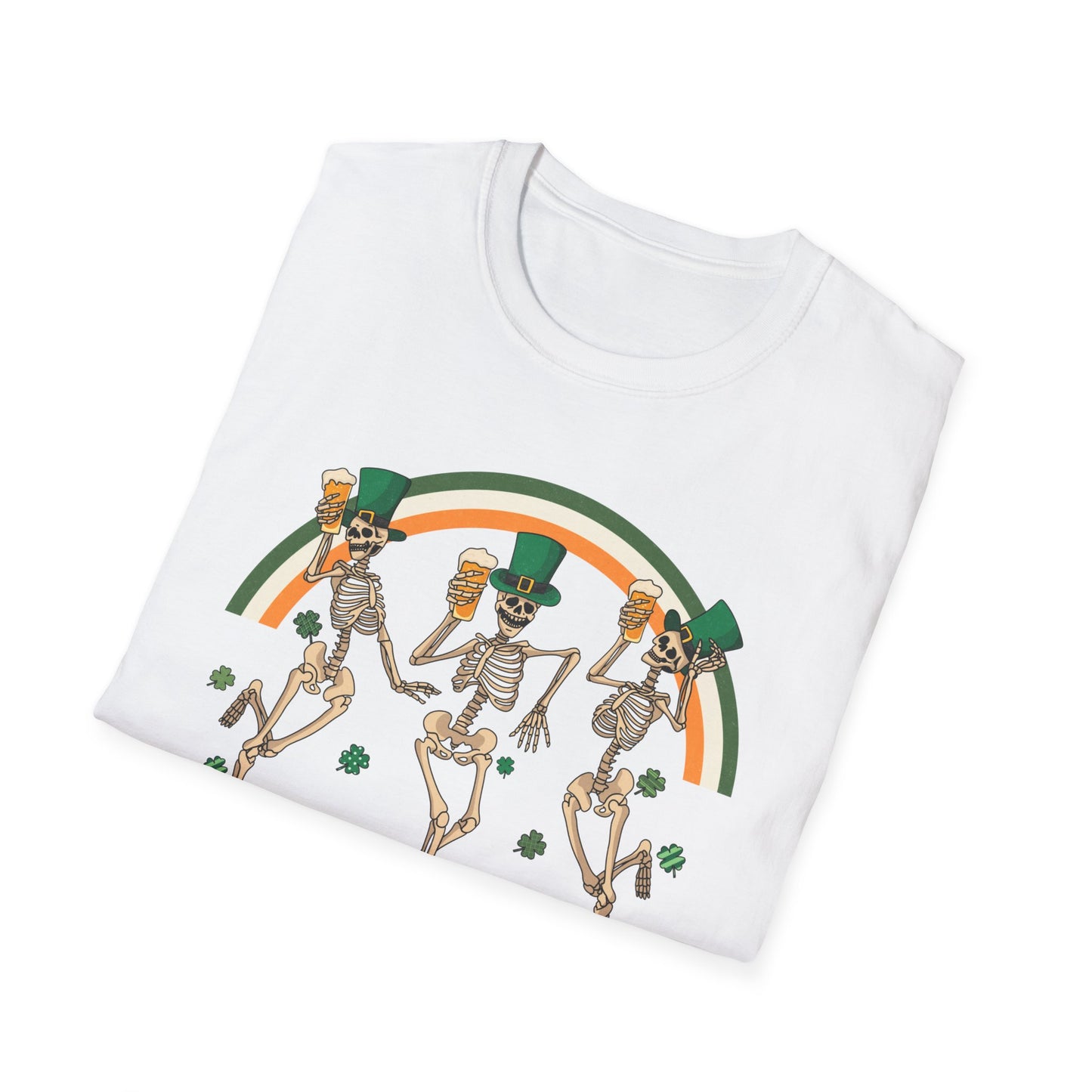 St. Patrick's Day Skeletons - Unisex Softstyle T-Shirt