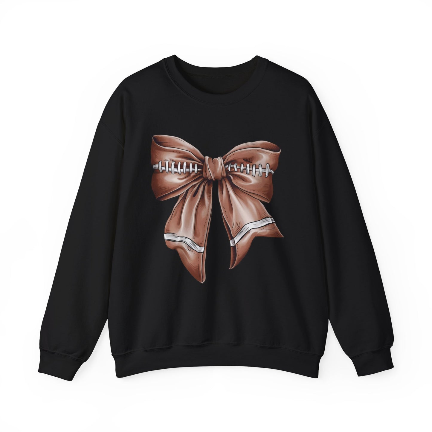 Football Bow - Crewneck Sweatshirt