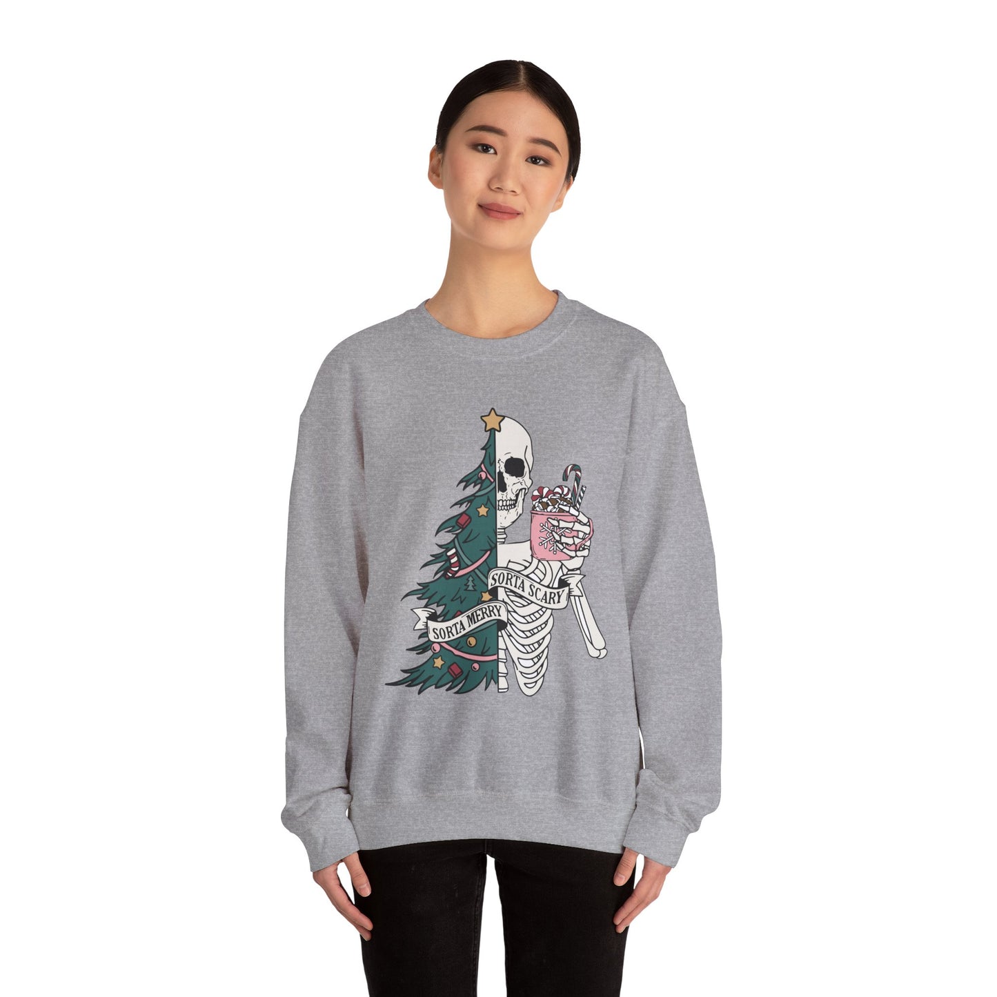 Sorta Merry Sorta Scary - Crewneck Sweatshirt