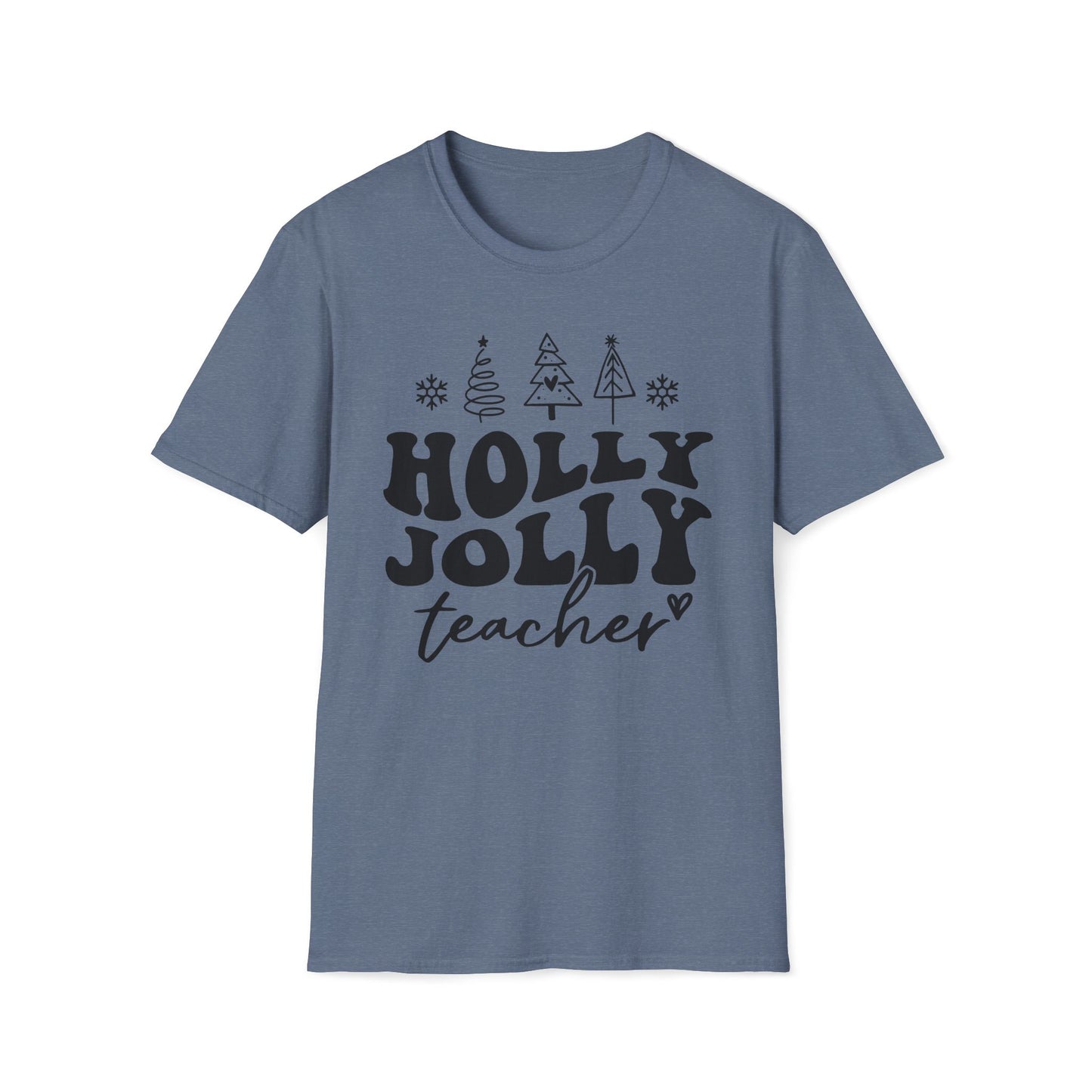 Holly Jolly Teacher - Unisex Softstyle T-Shirt