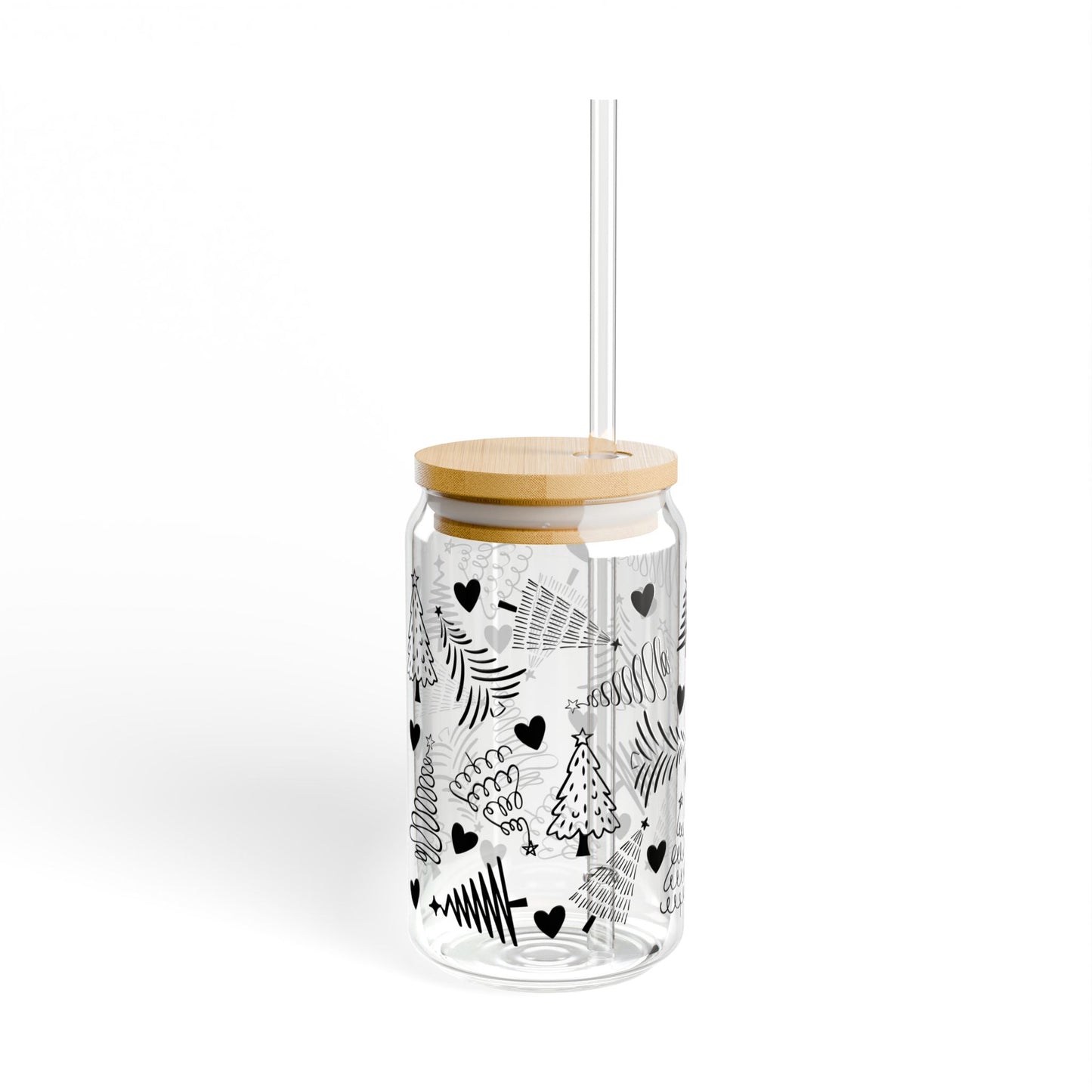 Holiday Tree Sipper Glass, 16oz