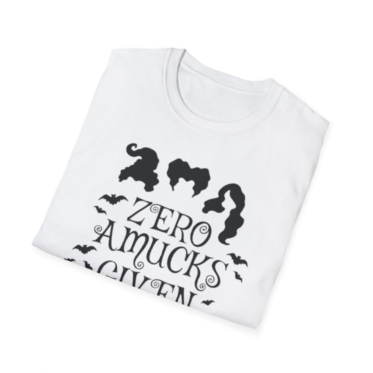 Zero Amucks Given - Unisex Softstyle T-Shirt