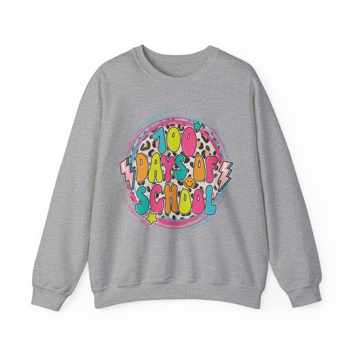 100 Days of School Retro - Crewneck Sweatshirt