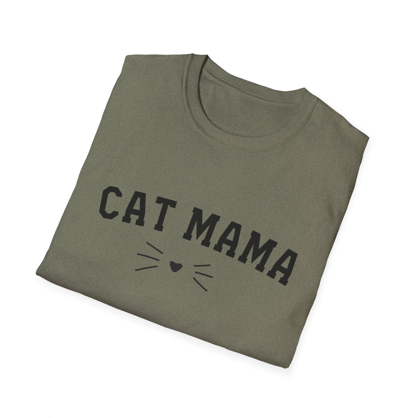 Cat Mama Whisker - Unisex Softstyle T-Shirt